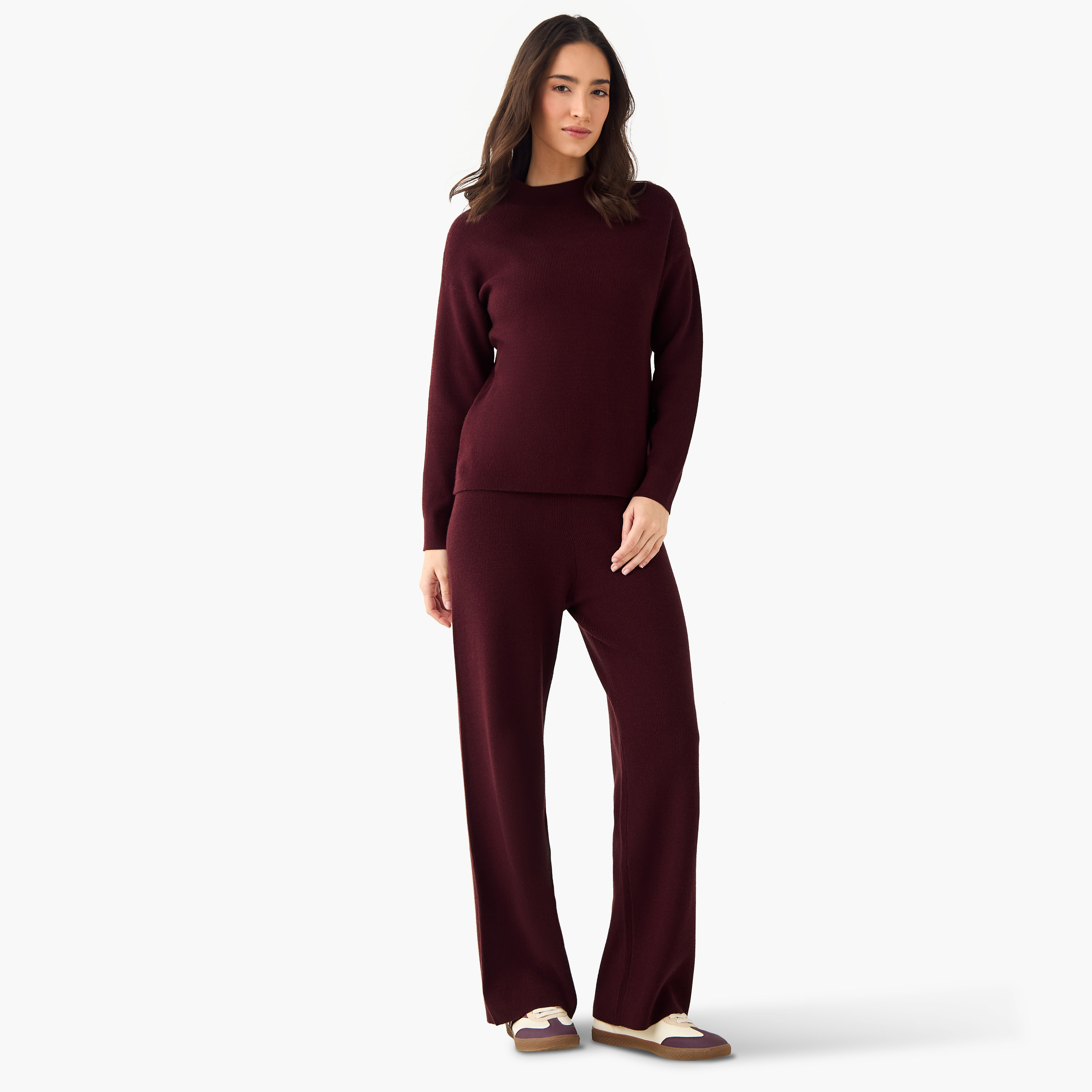 Relaxed Fit High Neck Sweater-women-winterwear-cardigansandjumpers-jumpers-image-2