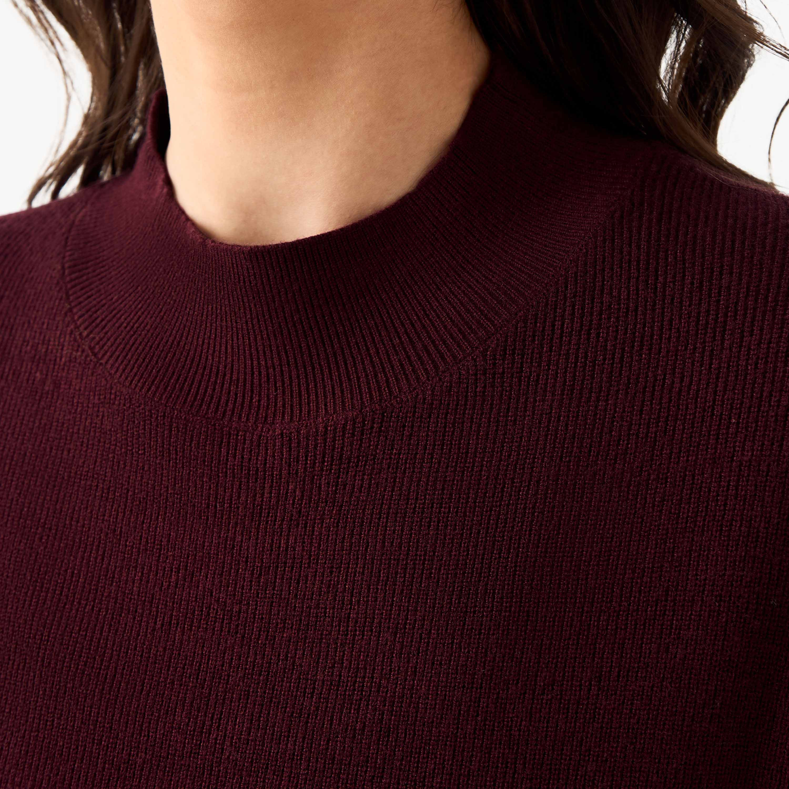Relaxed Fit High Neck Sweater-women-winterwear-cardigansandjumpers-jumpers-image-4