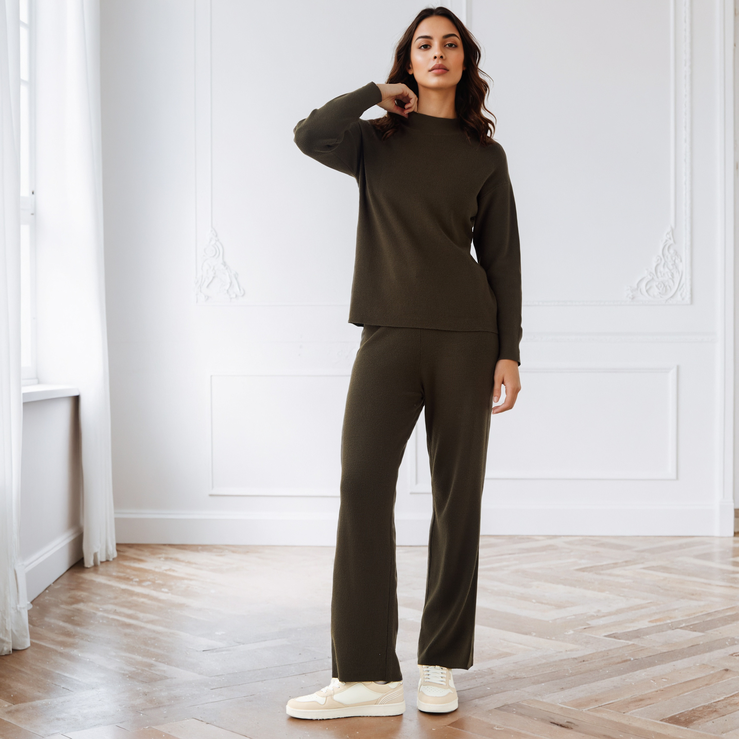 Relaxed Fit High Neck Sweater-women-clothing-cardigansandjumpers-jumpers-image-2
