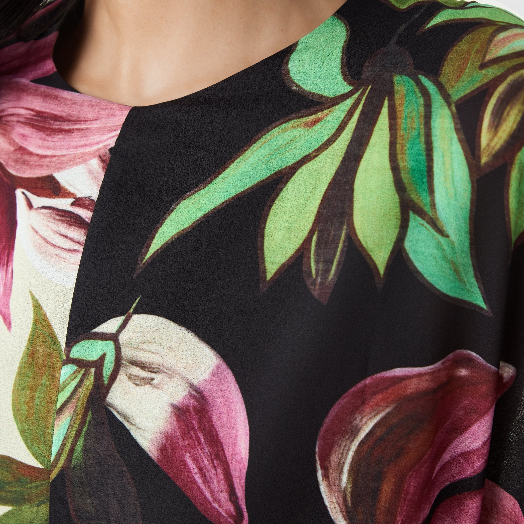 Floral Print Cape Dress-women-clothing-dresses-image-5