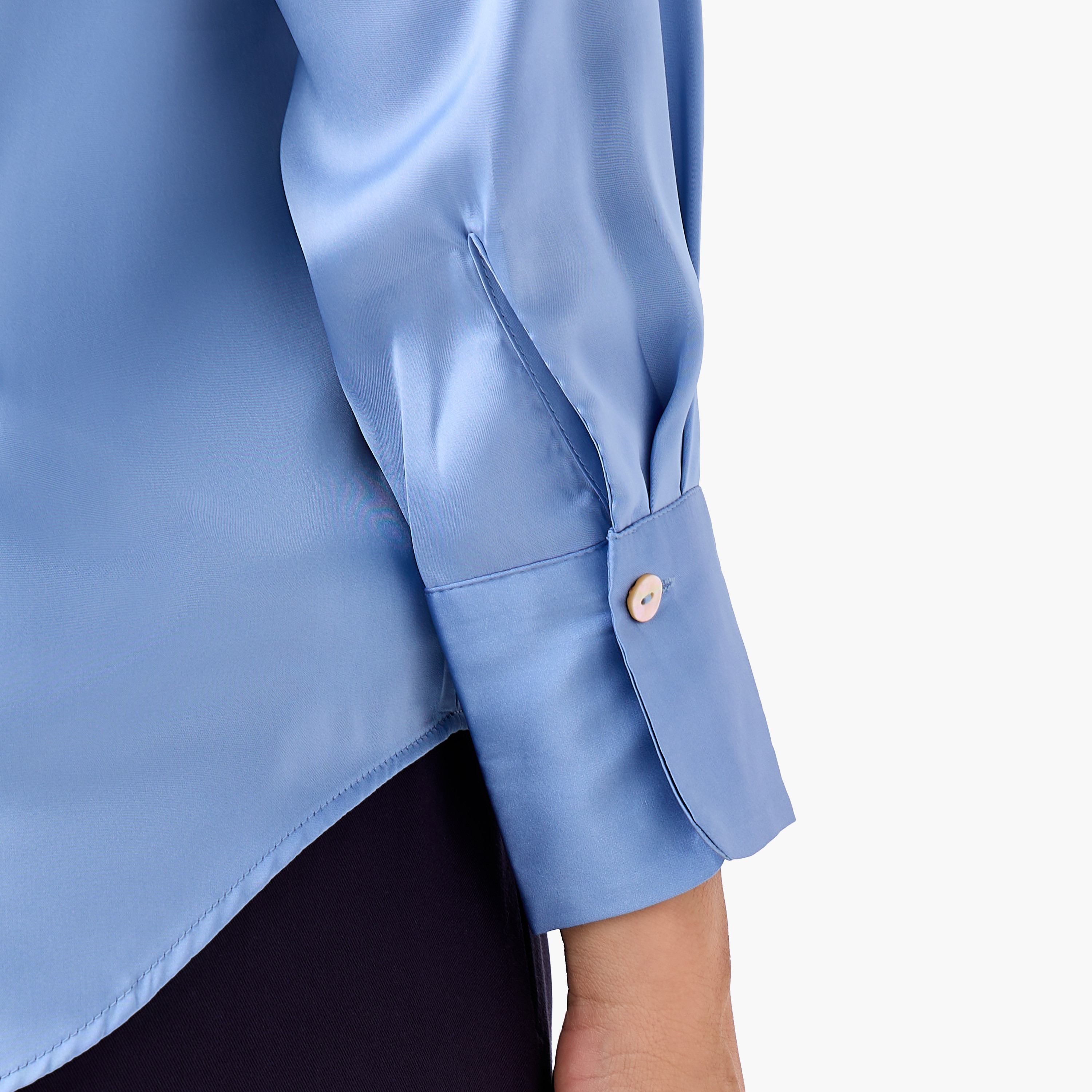 قميص ساتان بقصة عادية وياقة-women-clothing-shirtsandblouses-shirts-image-7