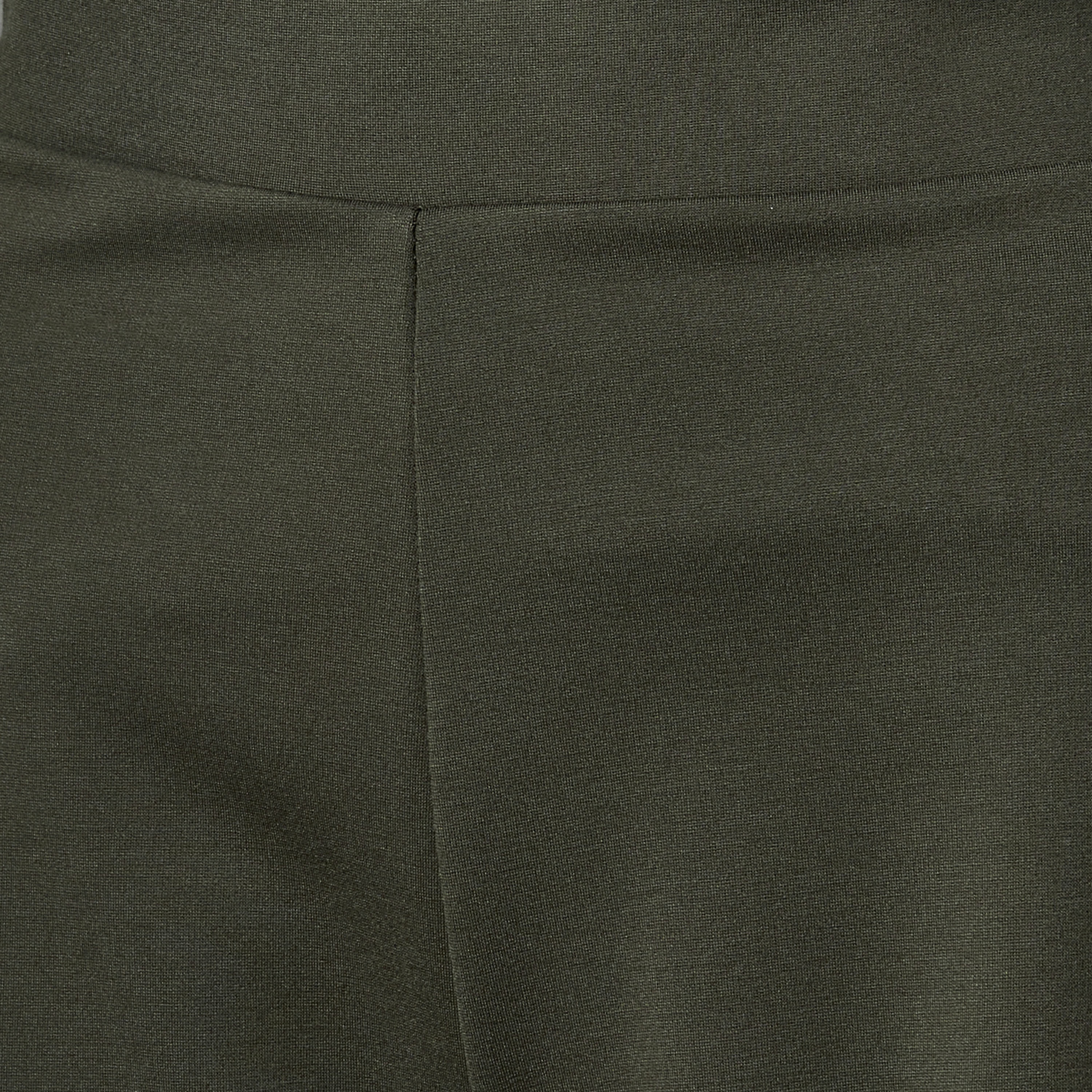 Mid Rise Full Length Boot Leg Ponte Pants with Elasticated Waistband-women-clothing-bottoms-trousers-image-2