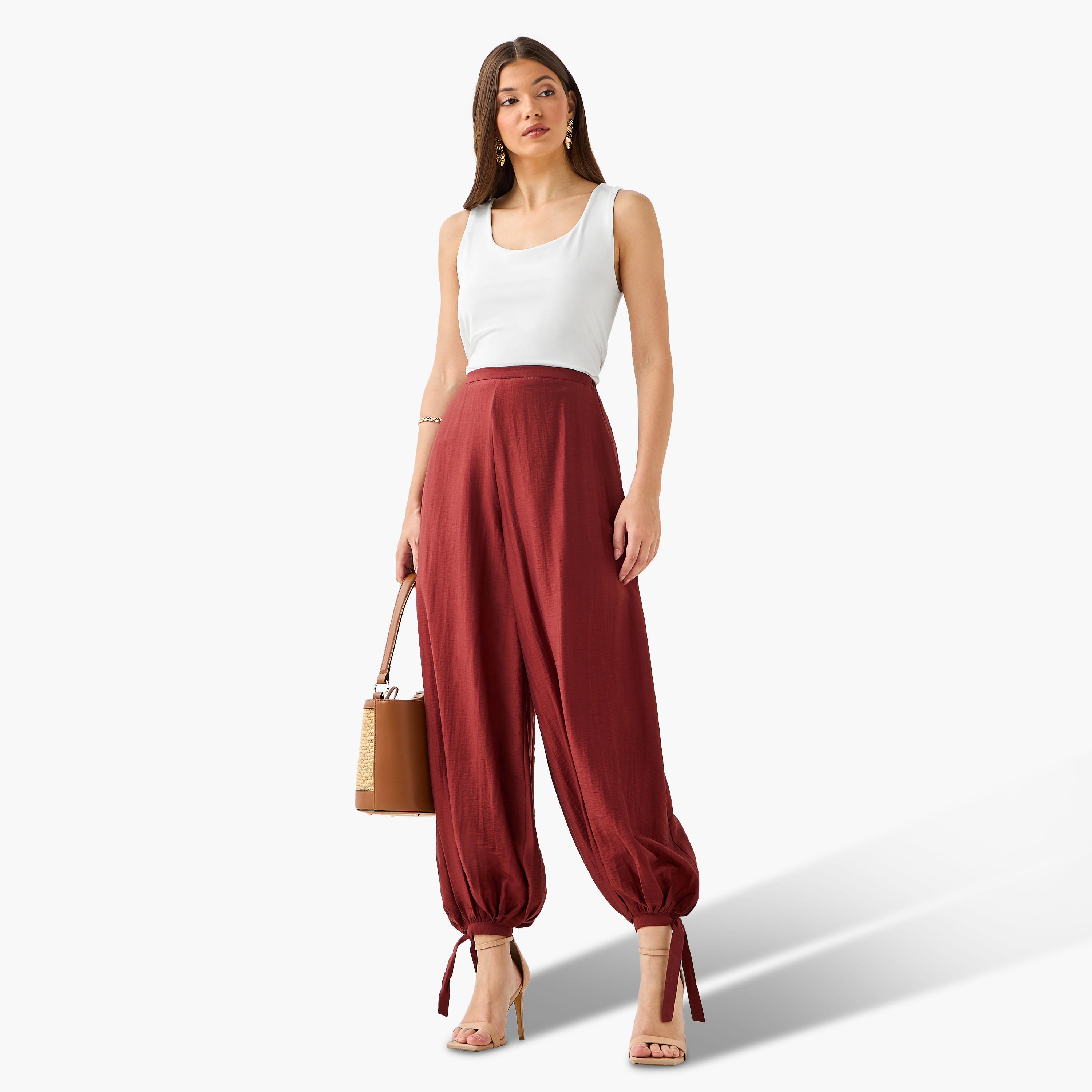 Textured Balloon Pants-women-clothing-bottoms-trousers-image-3