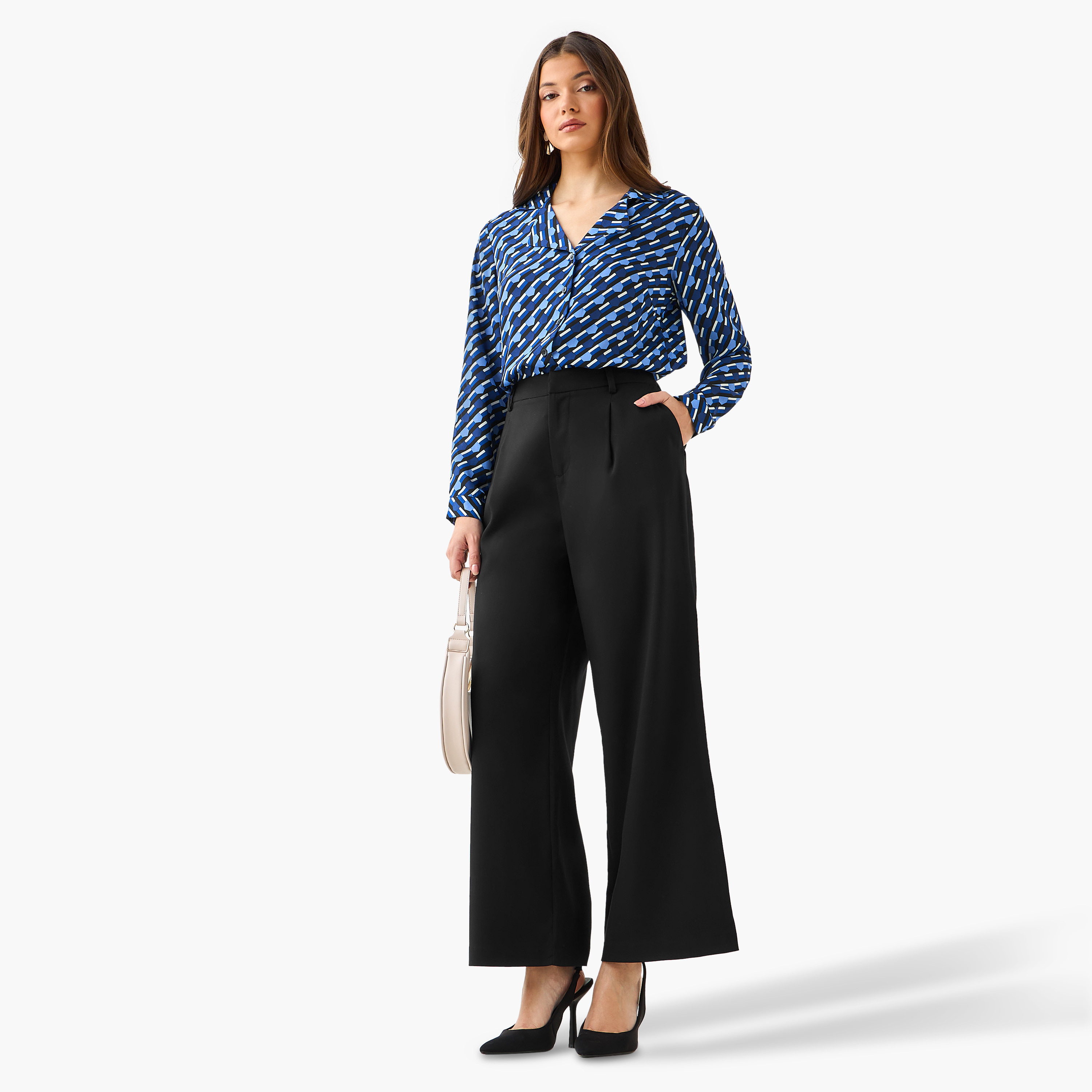 Shirt with Notch Collar-women-clothing-shirtsandblouses-shirts-image-4