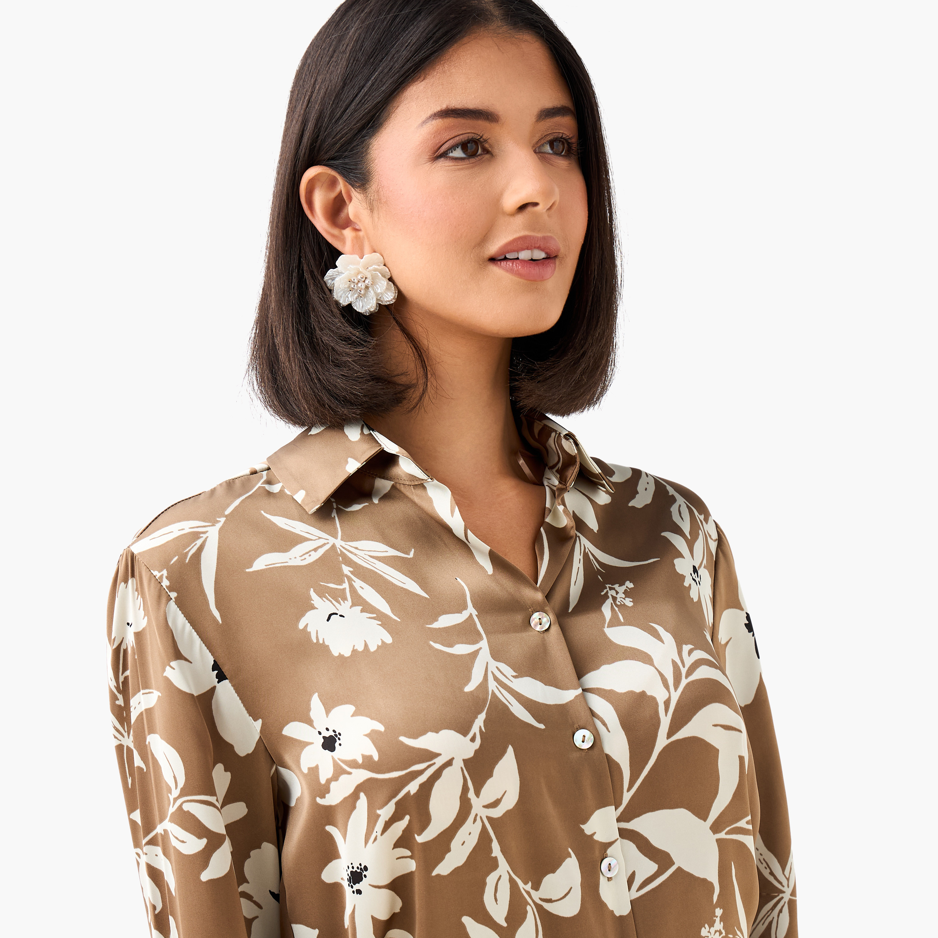 Floral Print Regular Fit Shirt with Collar-women-clothing-shirtsandblouses-shirts-image-6