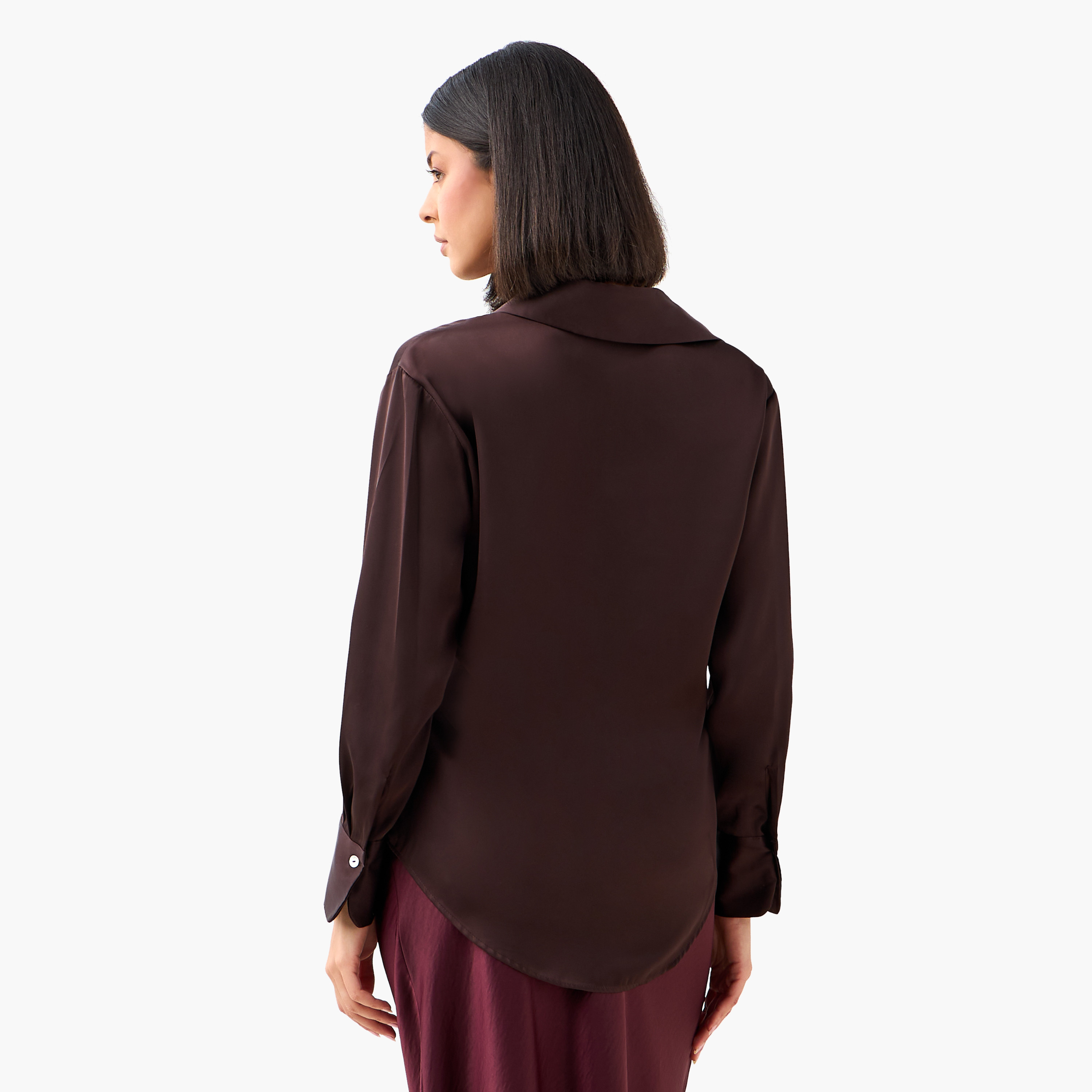 Regular Fit Shirt with Collar-women-clothing-shirtsandblouses-shirts-image-5