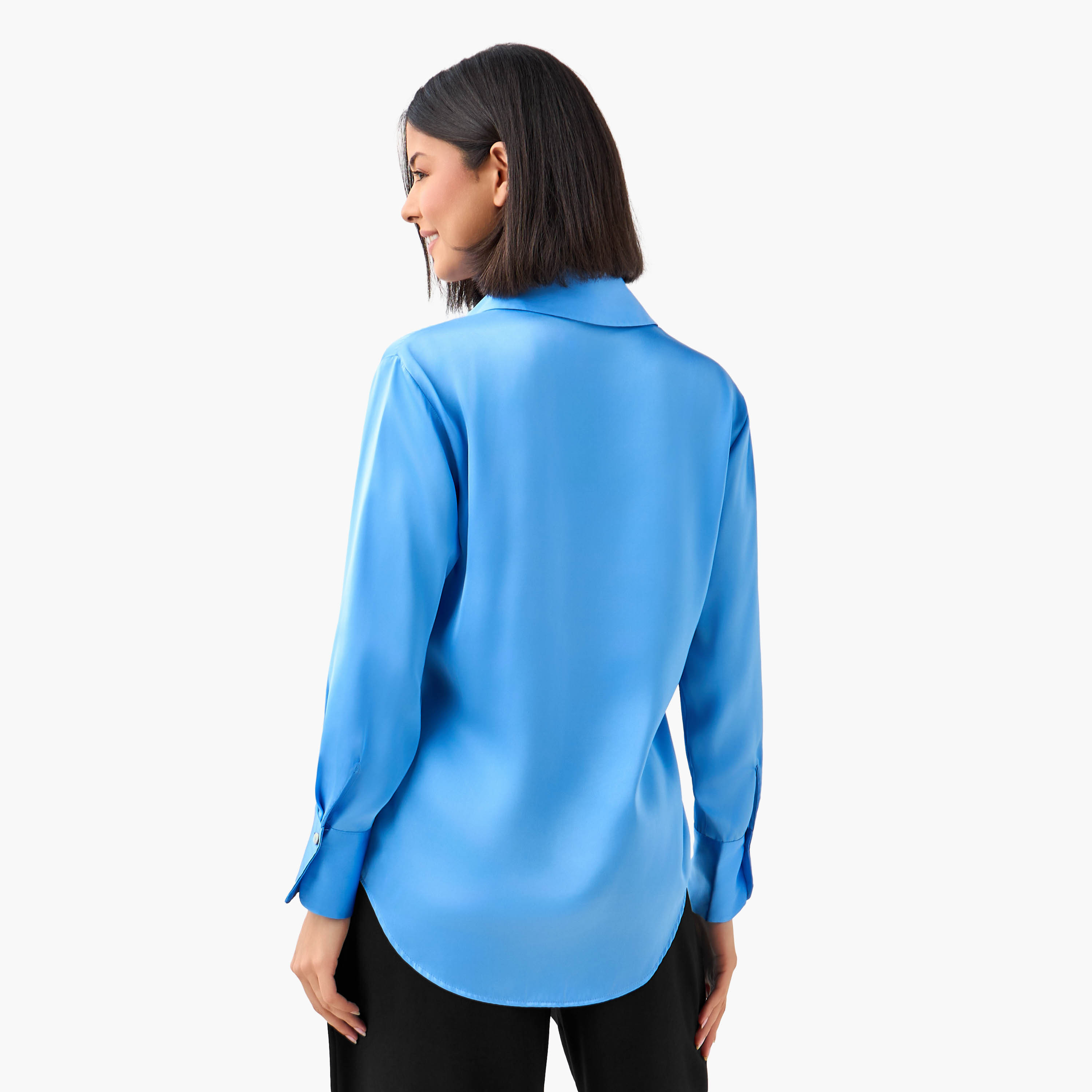 Collared Long Sleeves Shirt with Button Closure-women-clothing-shirtsandblouses-shirts-image-4