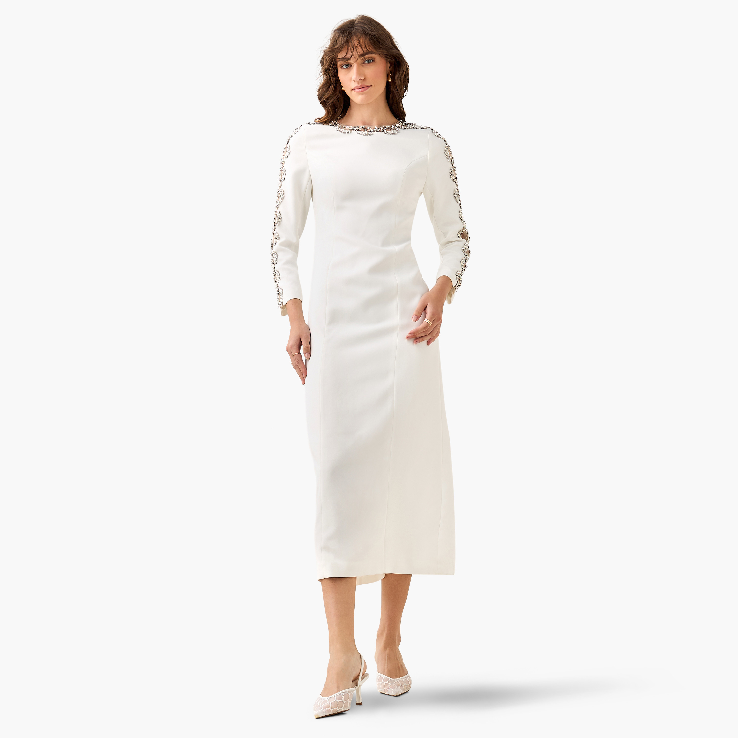 Embellished Party Dress with Back Slit-women-clothing-dresses-image-4