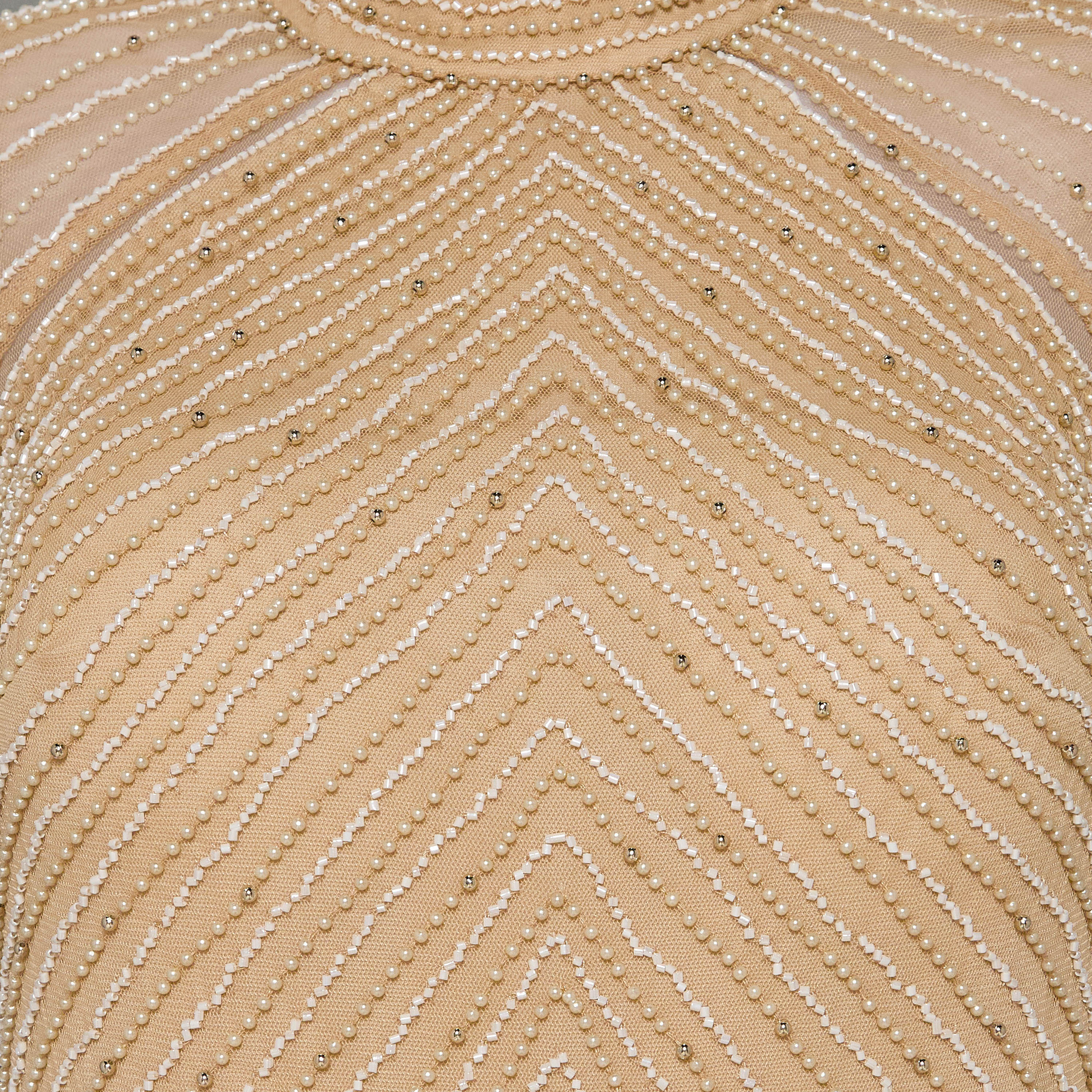 Beaded Embellished Bodycon Party Dress with High Neck-women-clothing-dresses-image-2