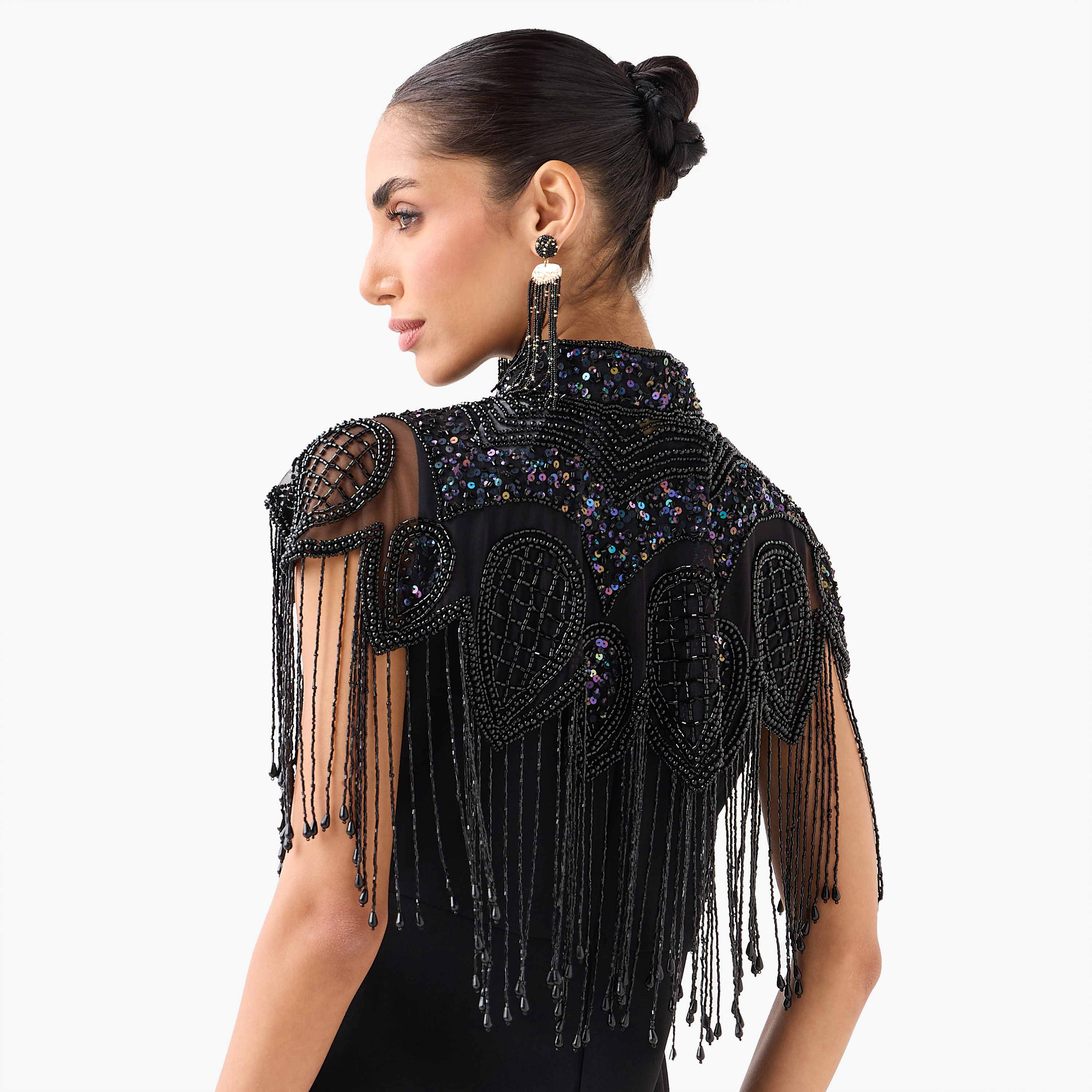 رداء كاب بقصة عادية وزينة خرز وشراشيب-women-clothing-shirtsandblouses-blouses-image-5