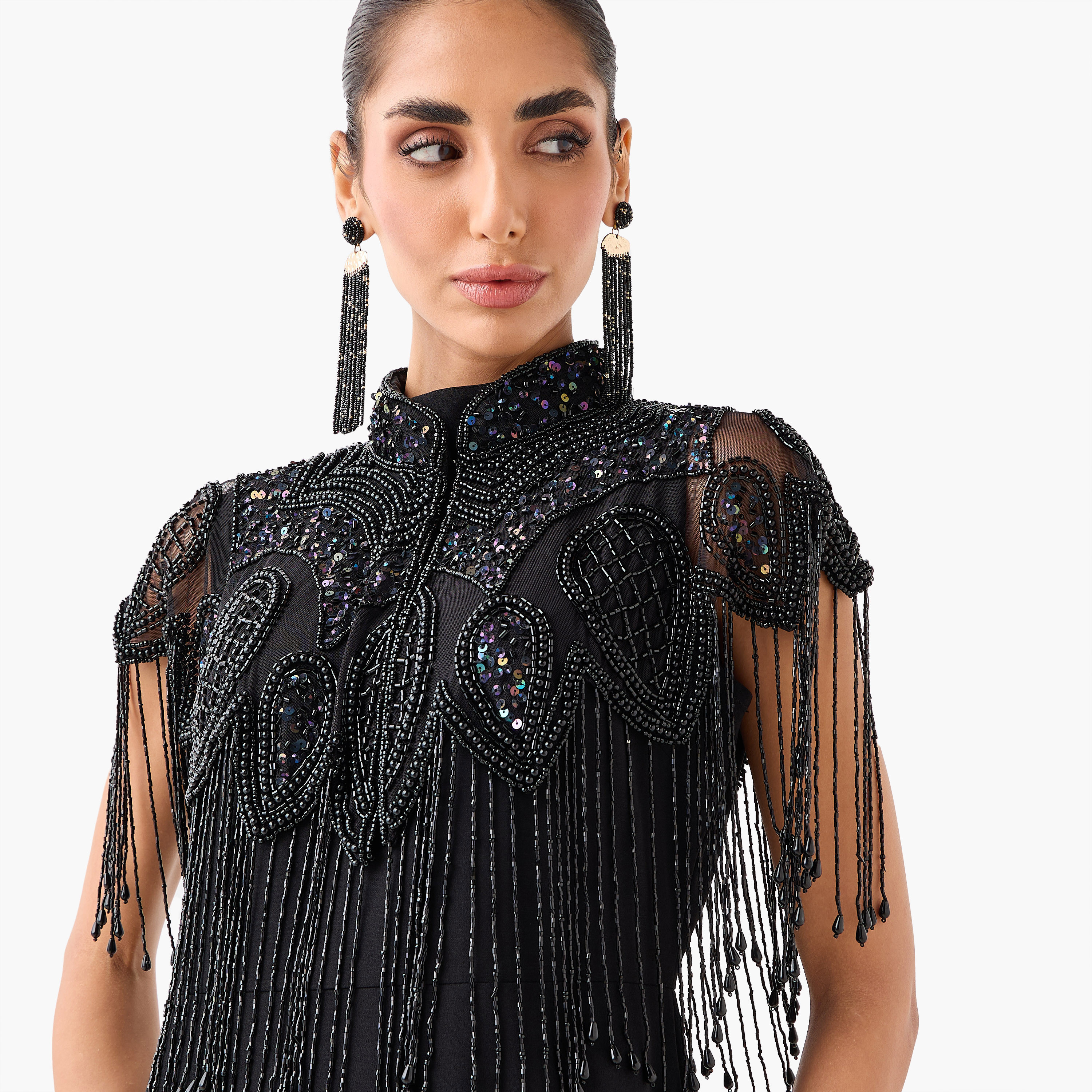رداء كاب بقصة عادية وزينة خرز وشراشيب-women-clothing-shirtsandblouses-blouses-image-6