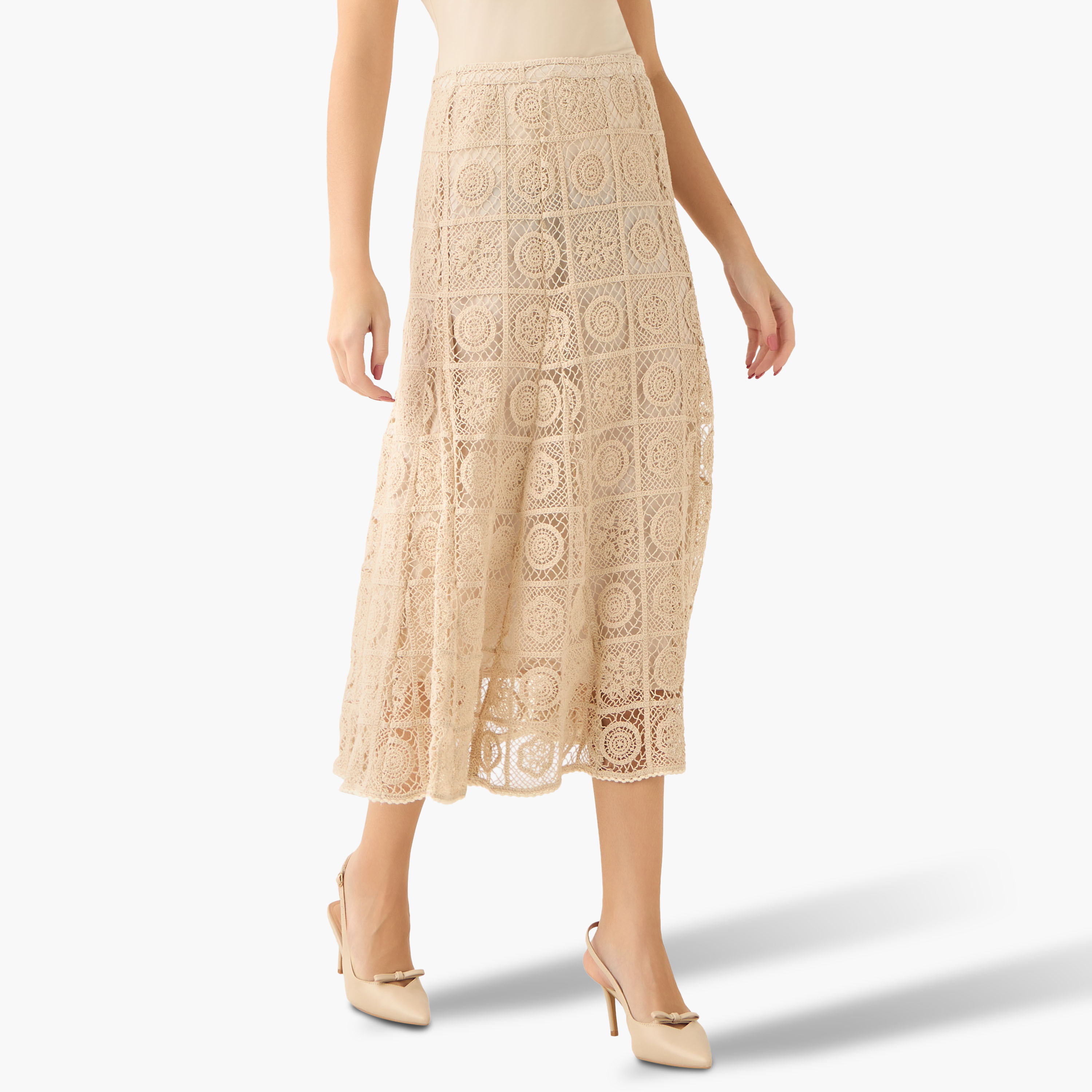 Midi Crochet A-line Skirt-women-clothing-bottoms-skirts-image-2
