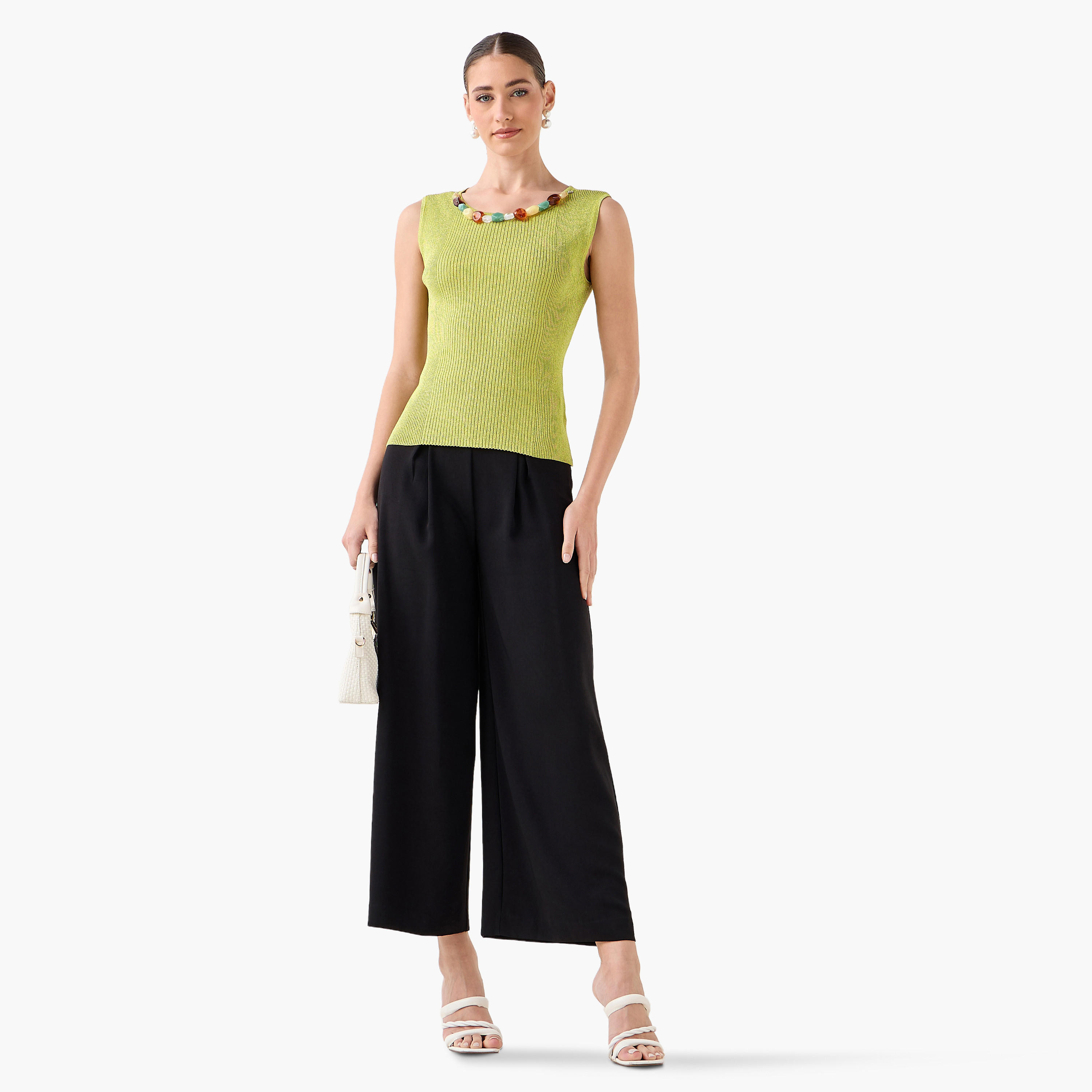 Regular Fit Tank Top with Embellishment-women-clothing-tshirts-image-5