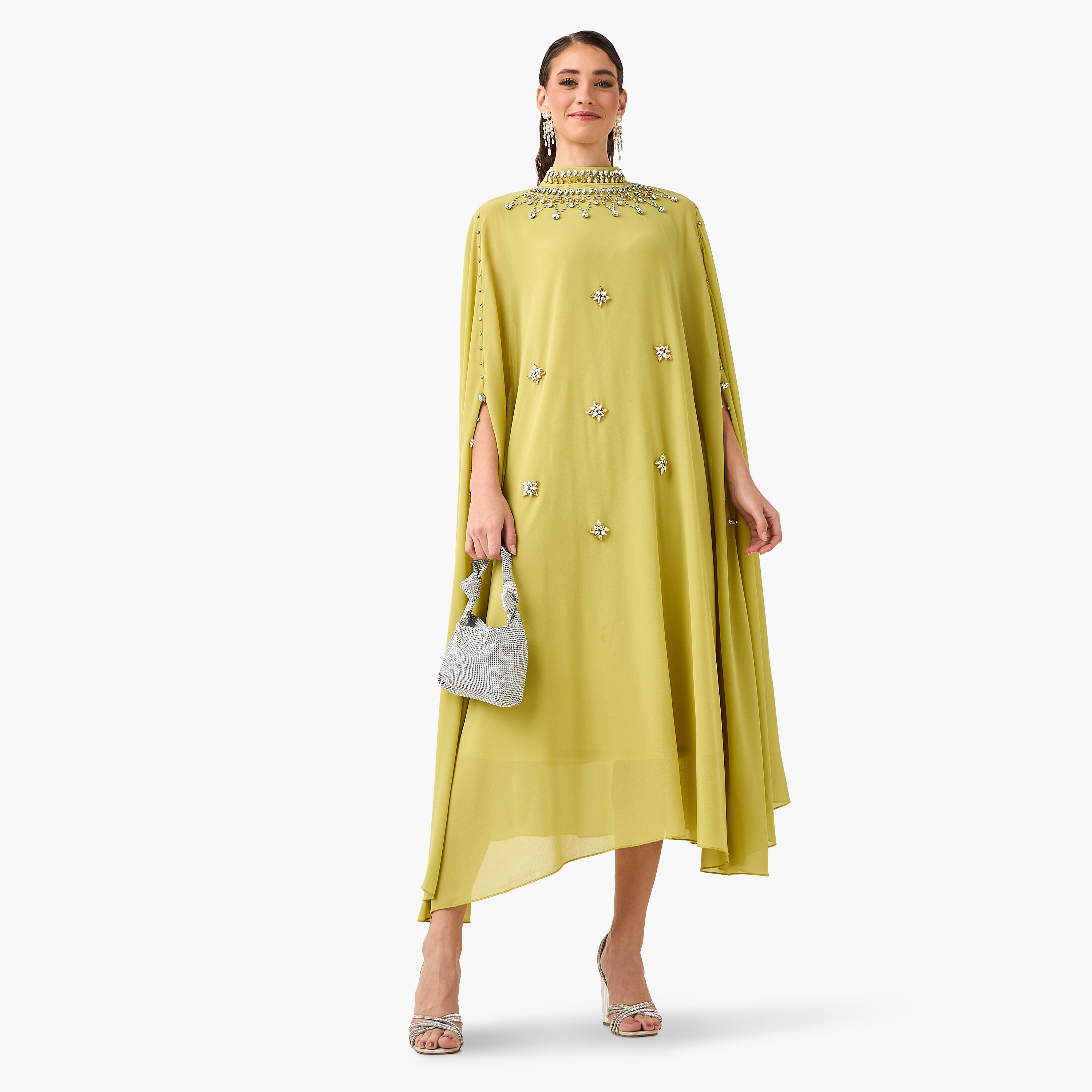 Midi Kaftan Dress with Embellished Detail-women-clothing-dresses-image-4