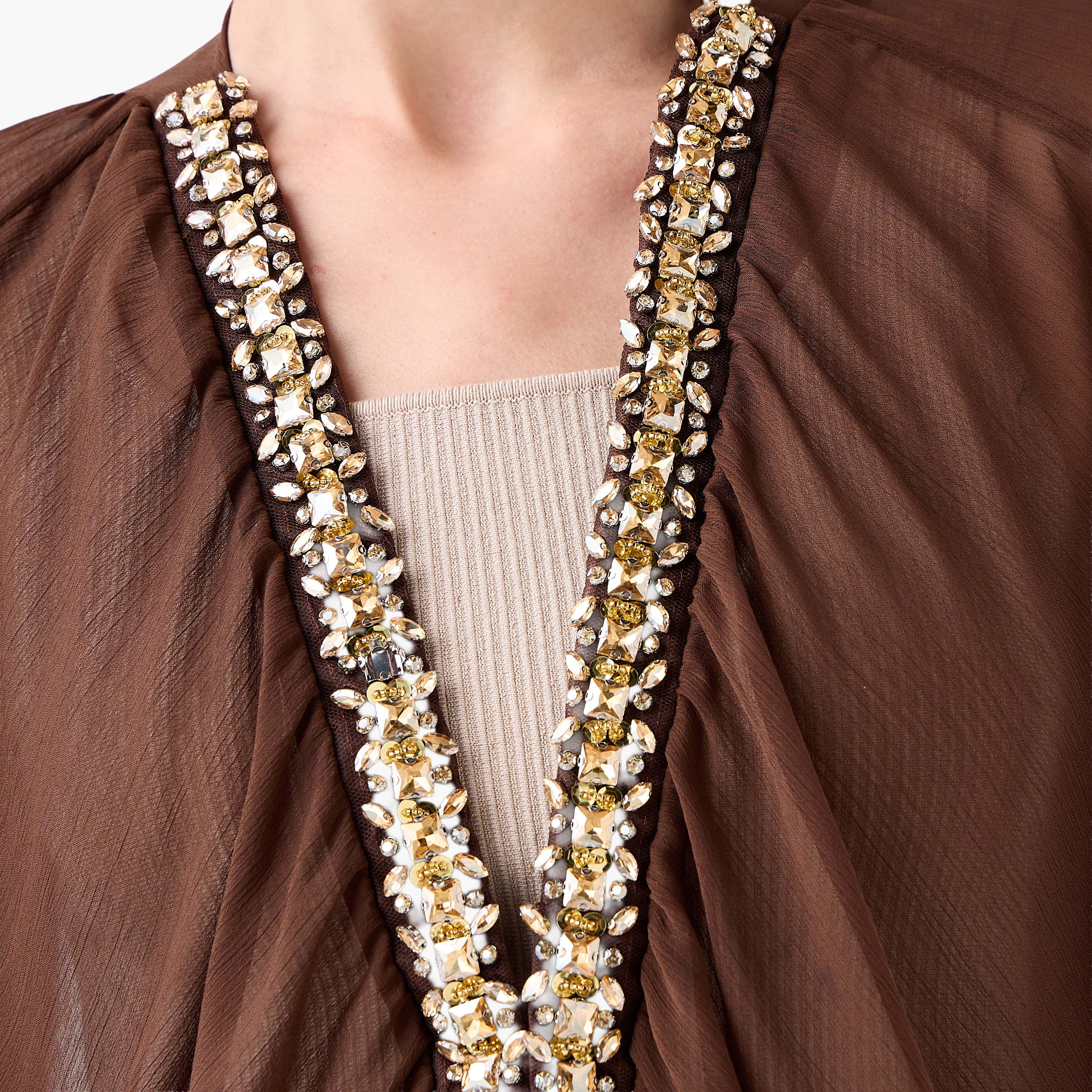 Sheer Top with Embellishments-women-clothing-coordsets-image-2