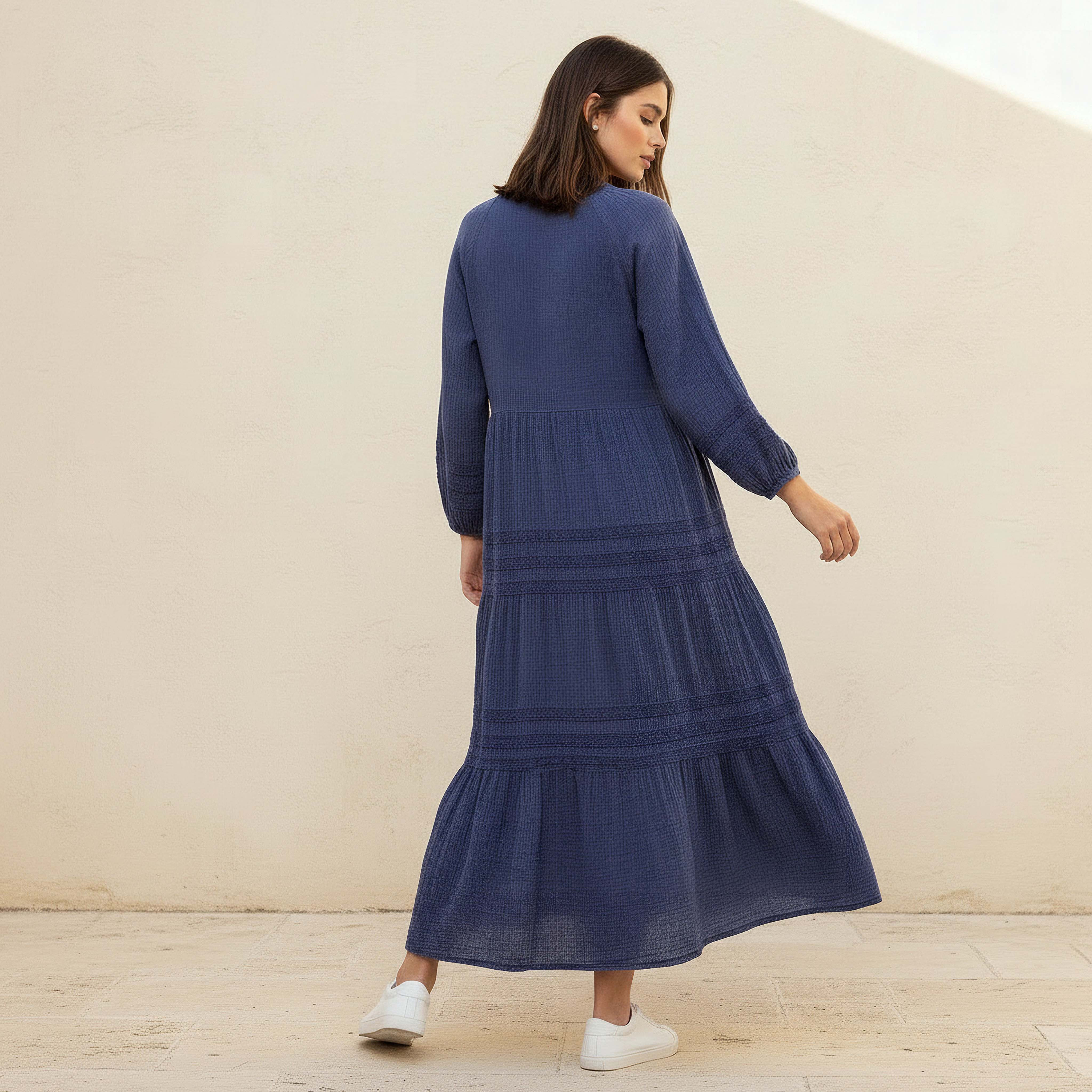 Tiered Maxi Dress with Crochet Embroidery-women-clothing-dresses-image-4