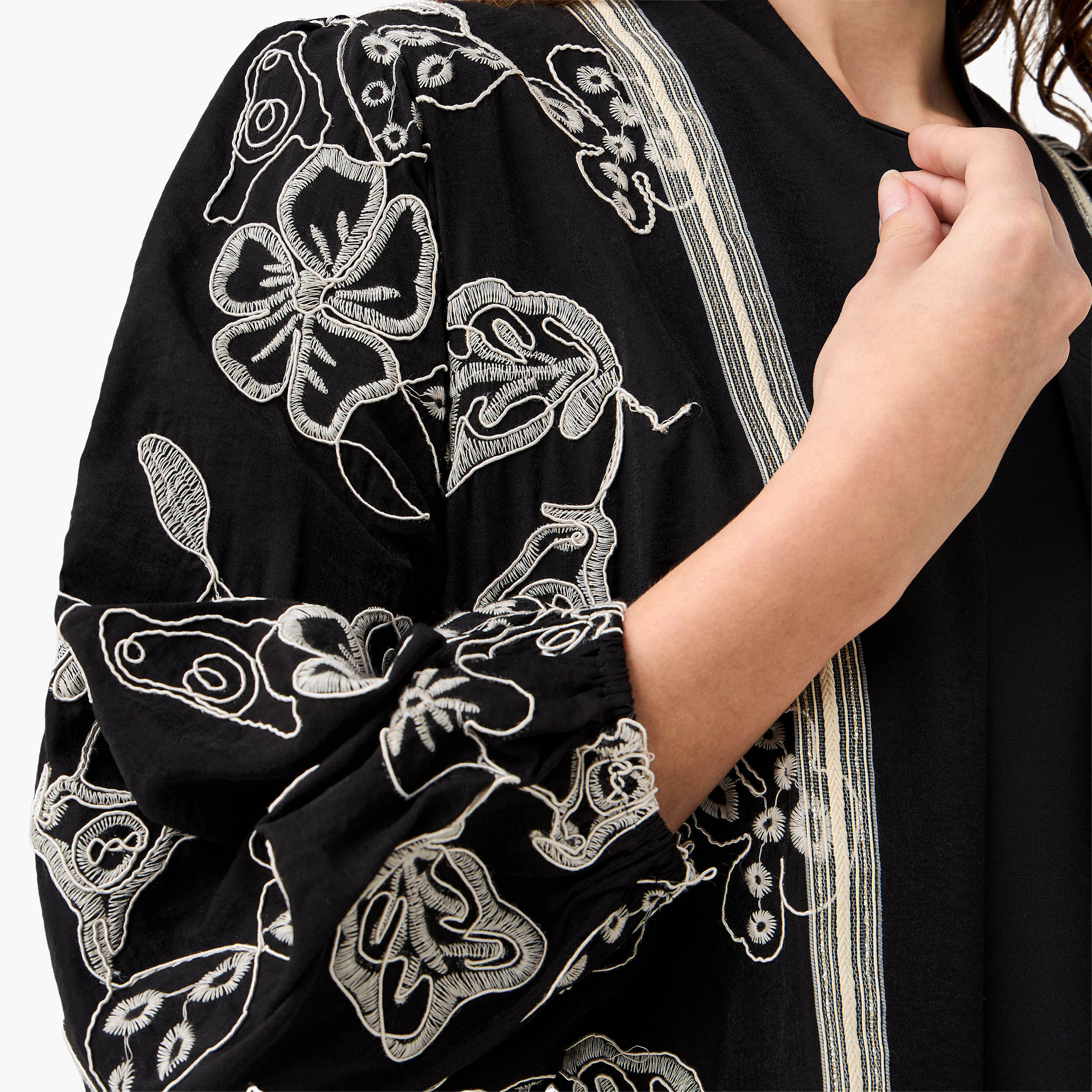 Kimono Shrug with Floral Embroidery-women-clothing-shirtsandblouses-blouses-image-2