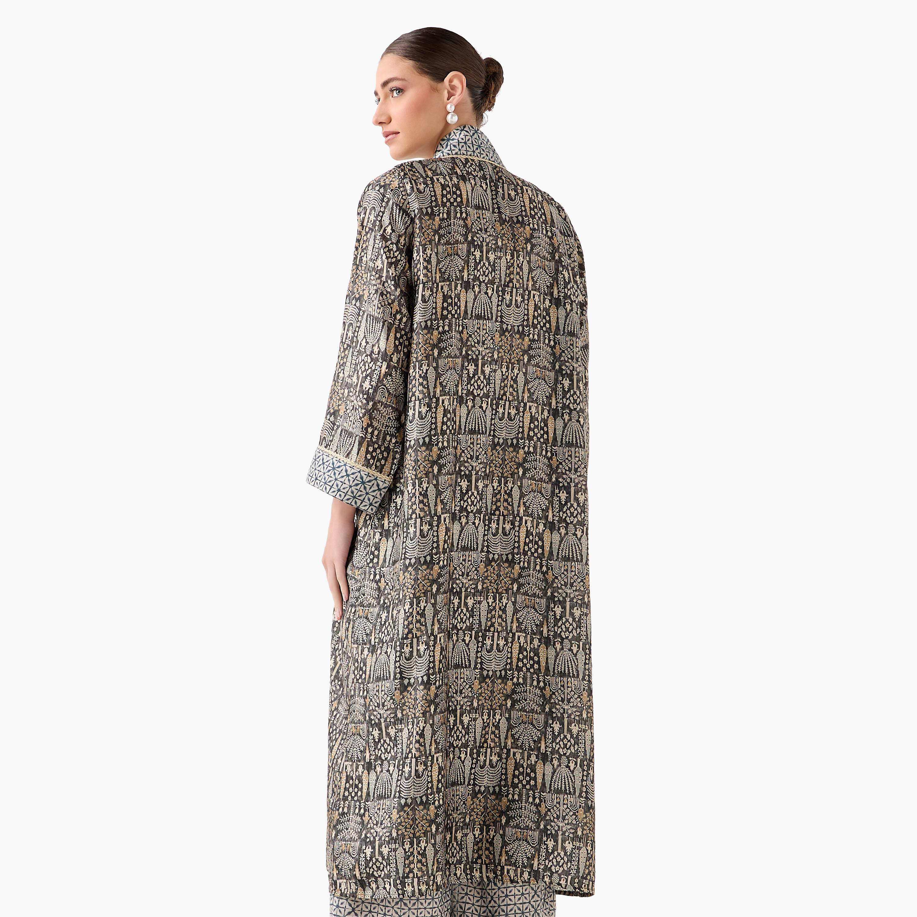 Relaxed Fit Printed Open Front Shrug-women-clothing-coordsets-image-6
