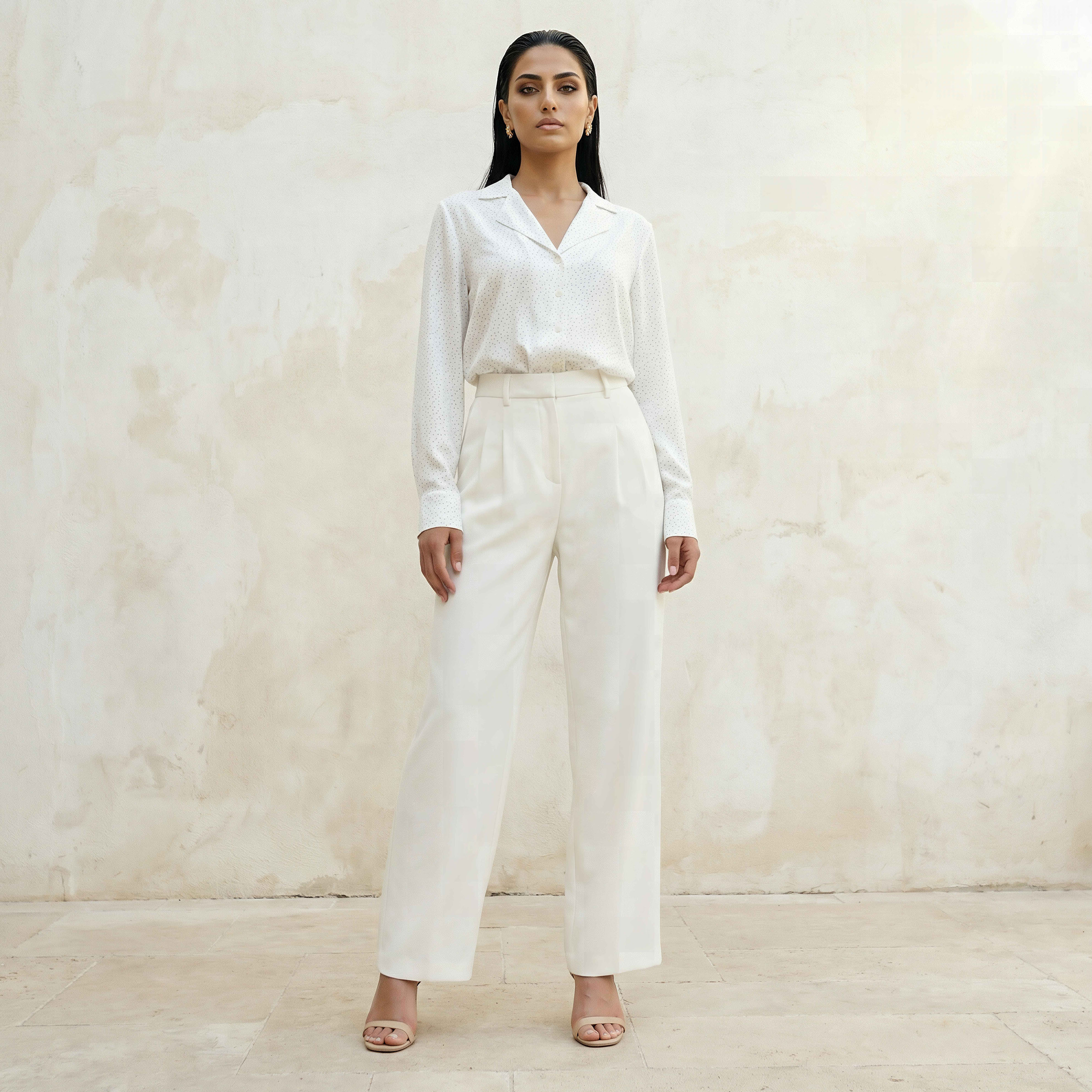 Regular Fit Pleated Formal Trousers-women-clothing-bottoms-trousers-image-3