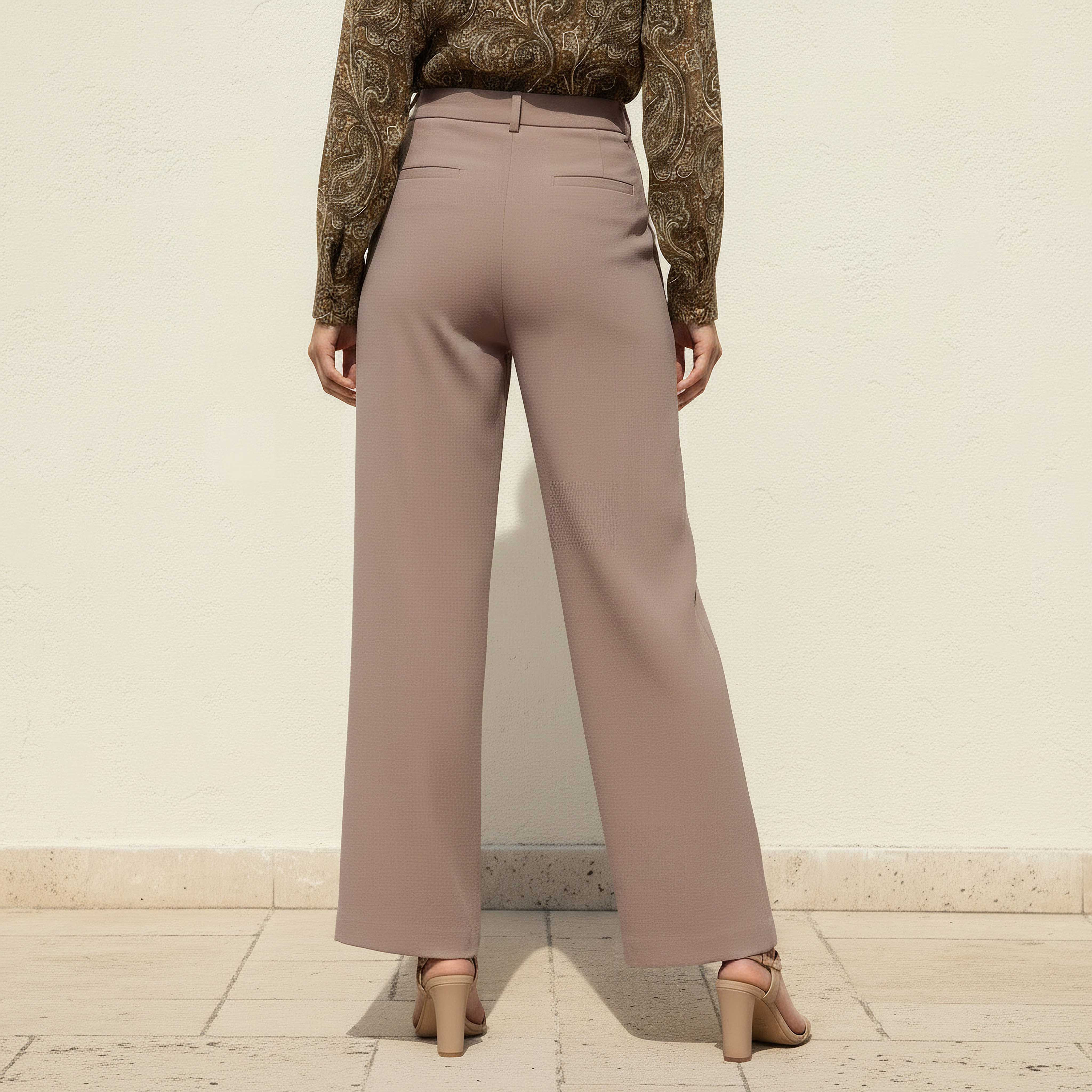 Regular Fit Pleated Formal Trousers-women-clothing-bottoms-trousers-image-4
