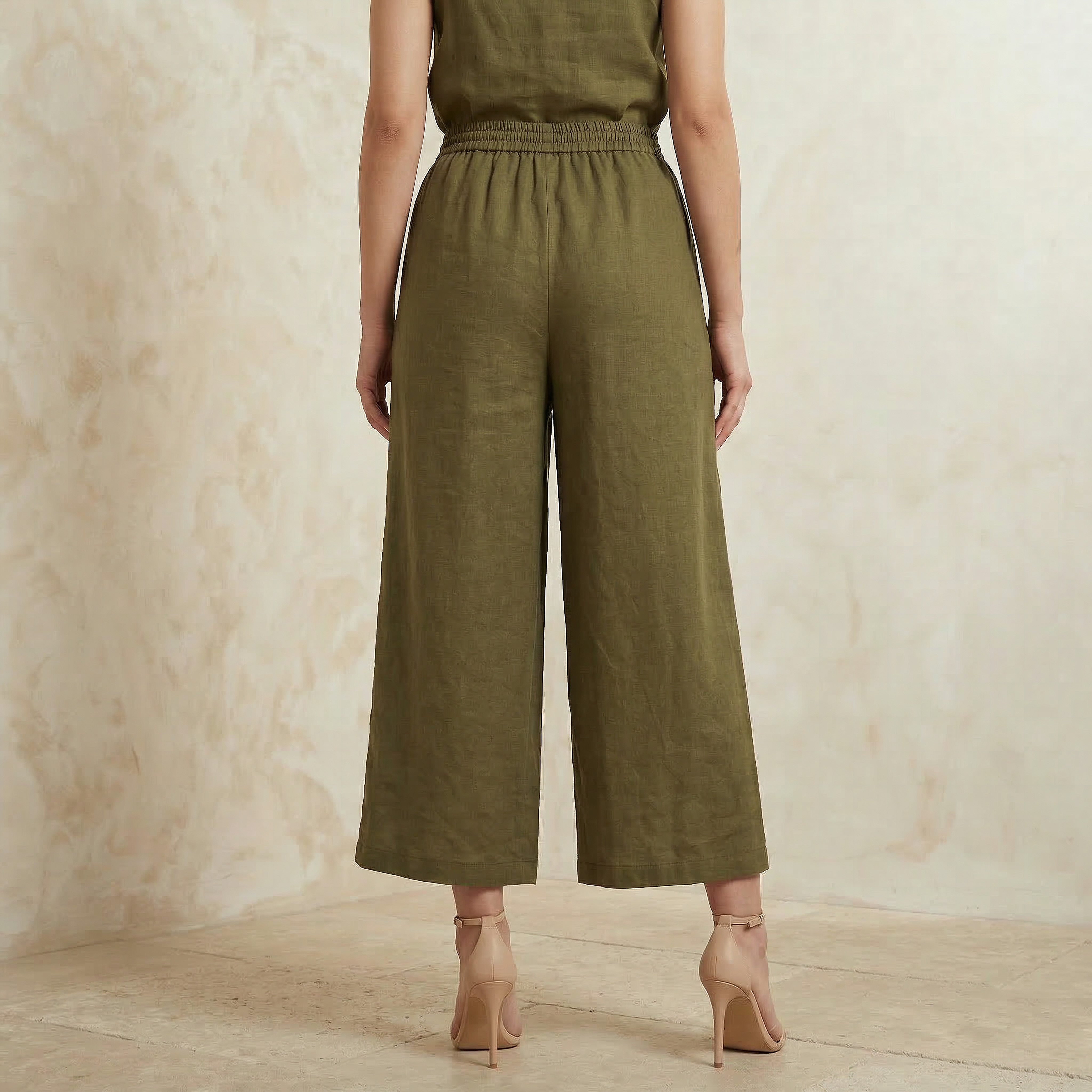 Wide Leg Textured Pants-women-clothing-bottoms-trousers-image-4