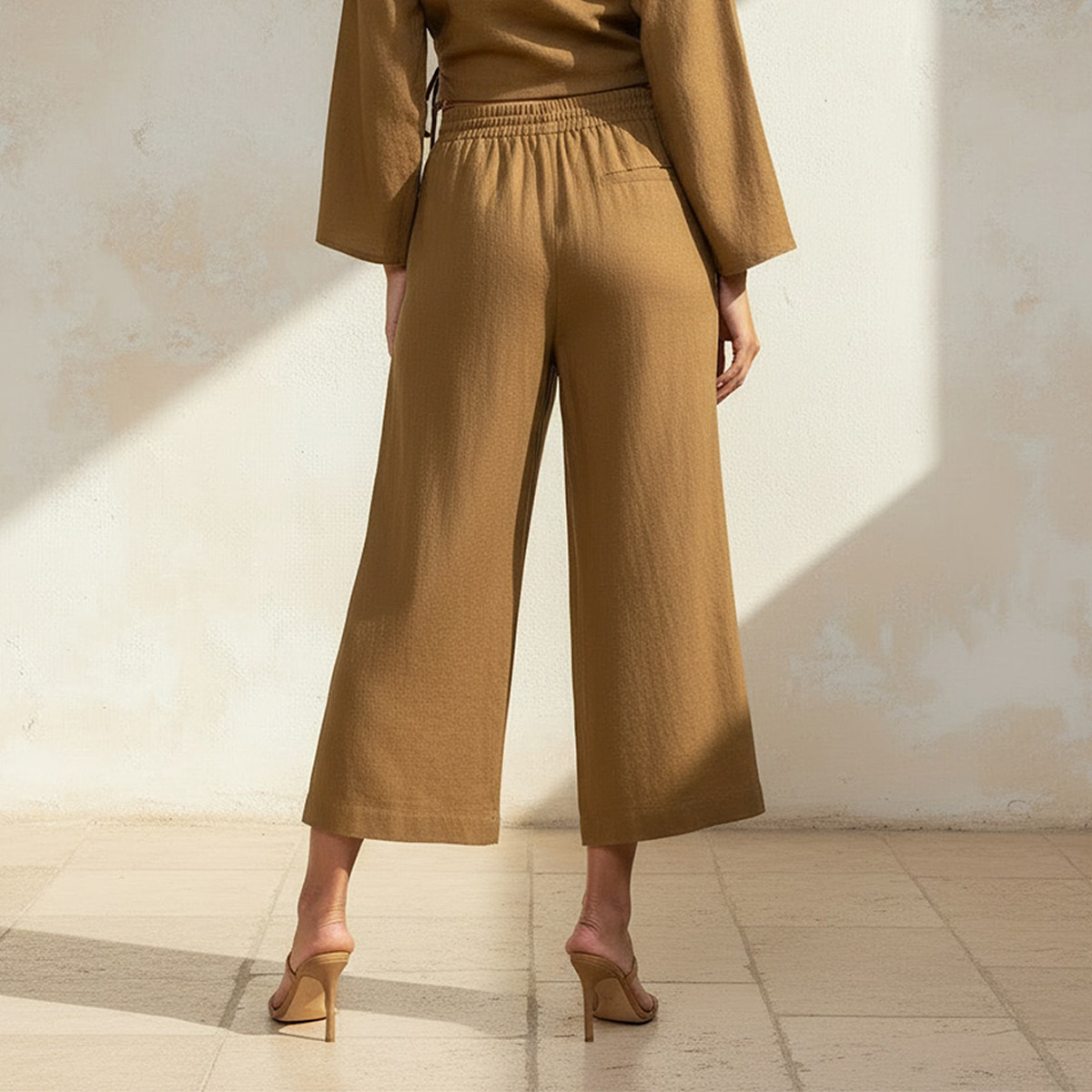 Wide Leg Textured Pants-women-clothing-bottoms-trousers-image-4