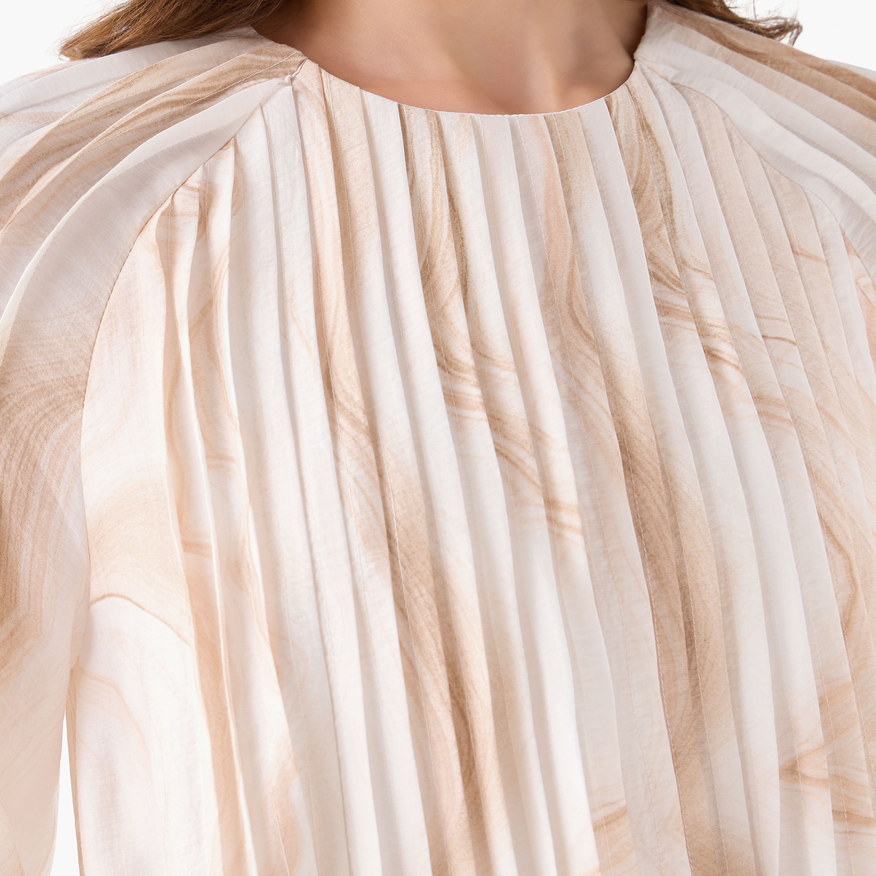 A-line Midi Dress with Pintuck Detail-women-clothing-dresses-image-4