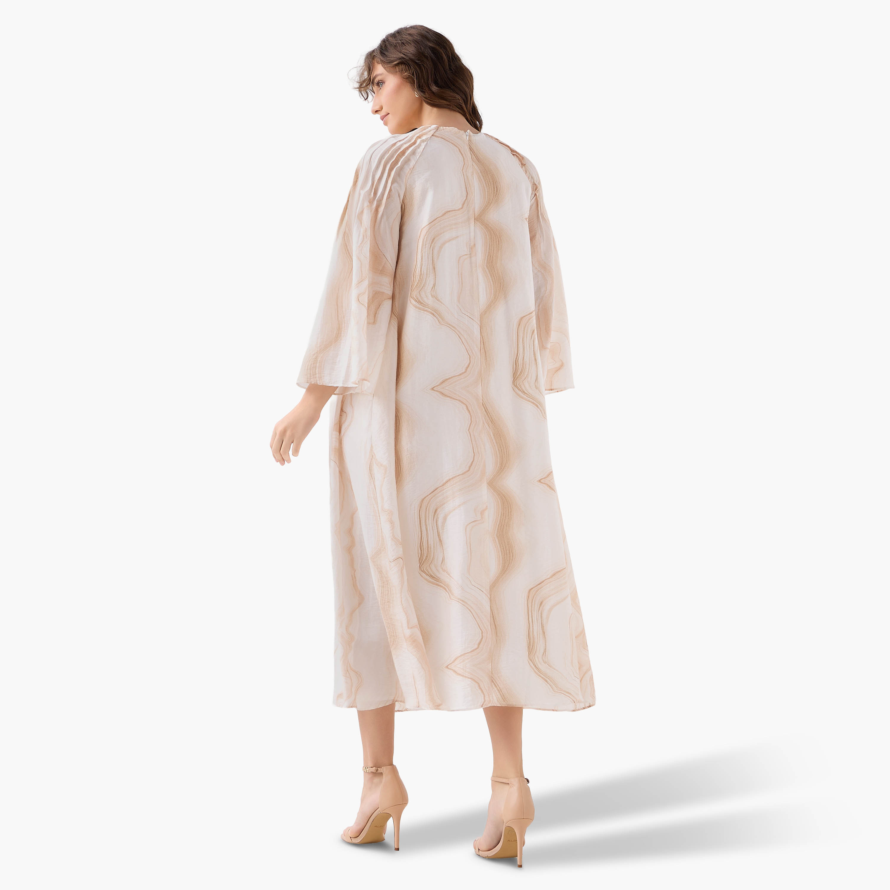 A-line Midi Dress with Pintuck Detail-women-clothing-dresses-image-5