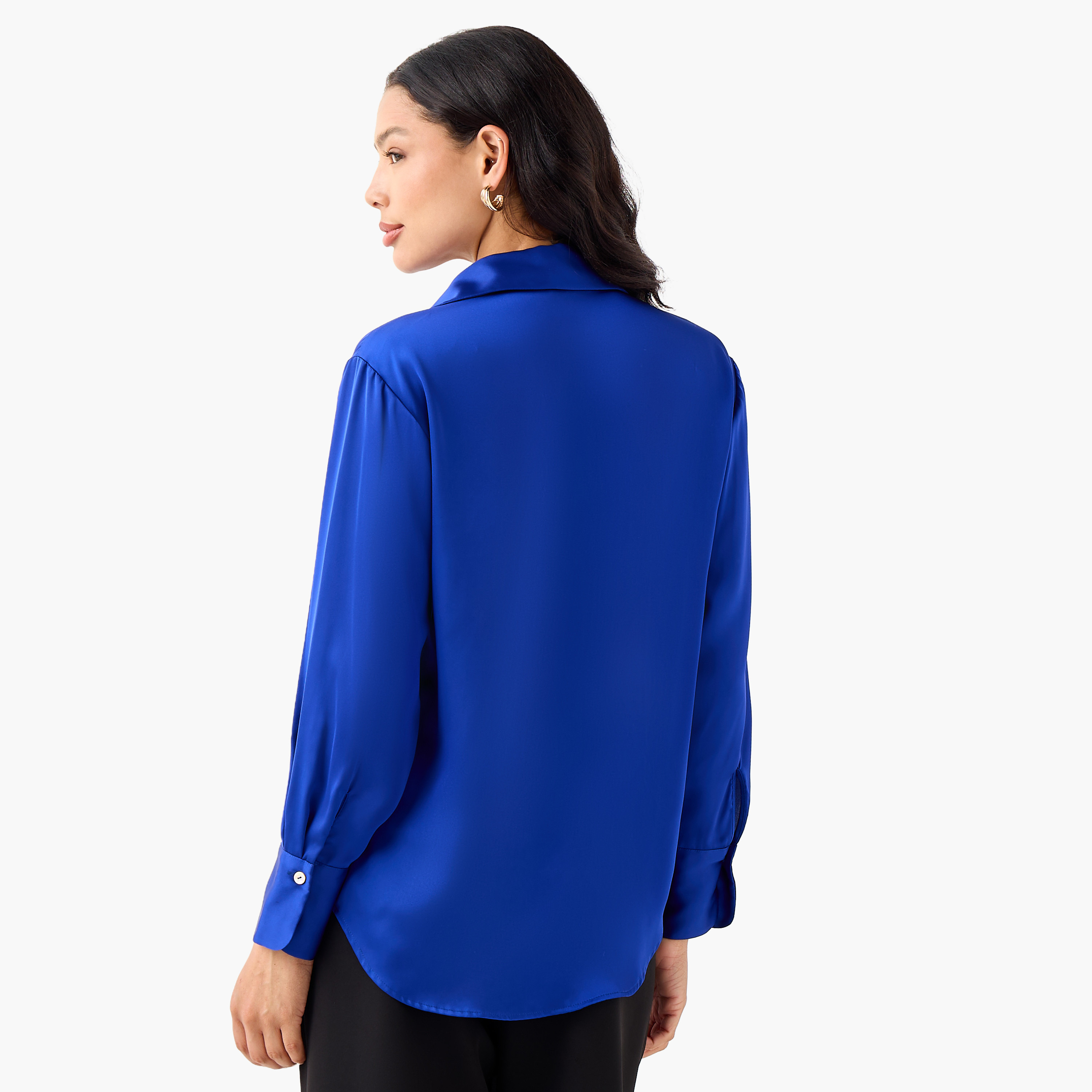 Regular Fit Polyester Shirt with Long Sleeves-women-clothing-shirtsandblouses-shirts-image-5