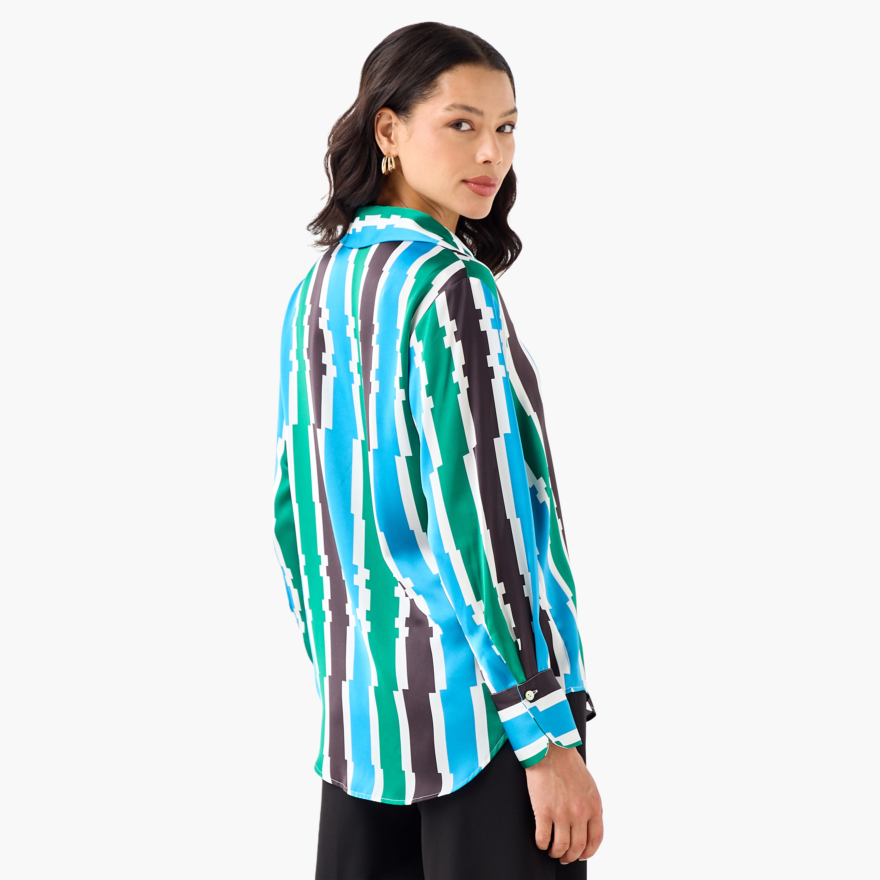 Regular Fit Polyester Shirt with Long Sleeves-women-clothing-shirtsandblouses-shirts-image-6