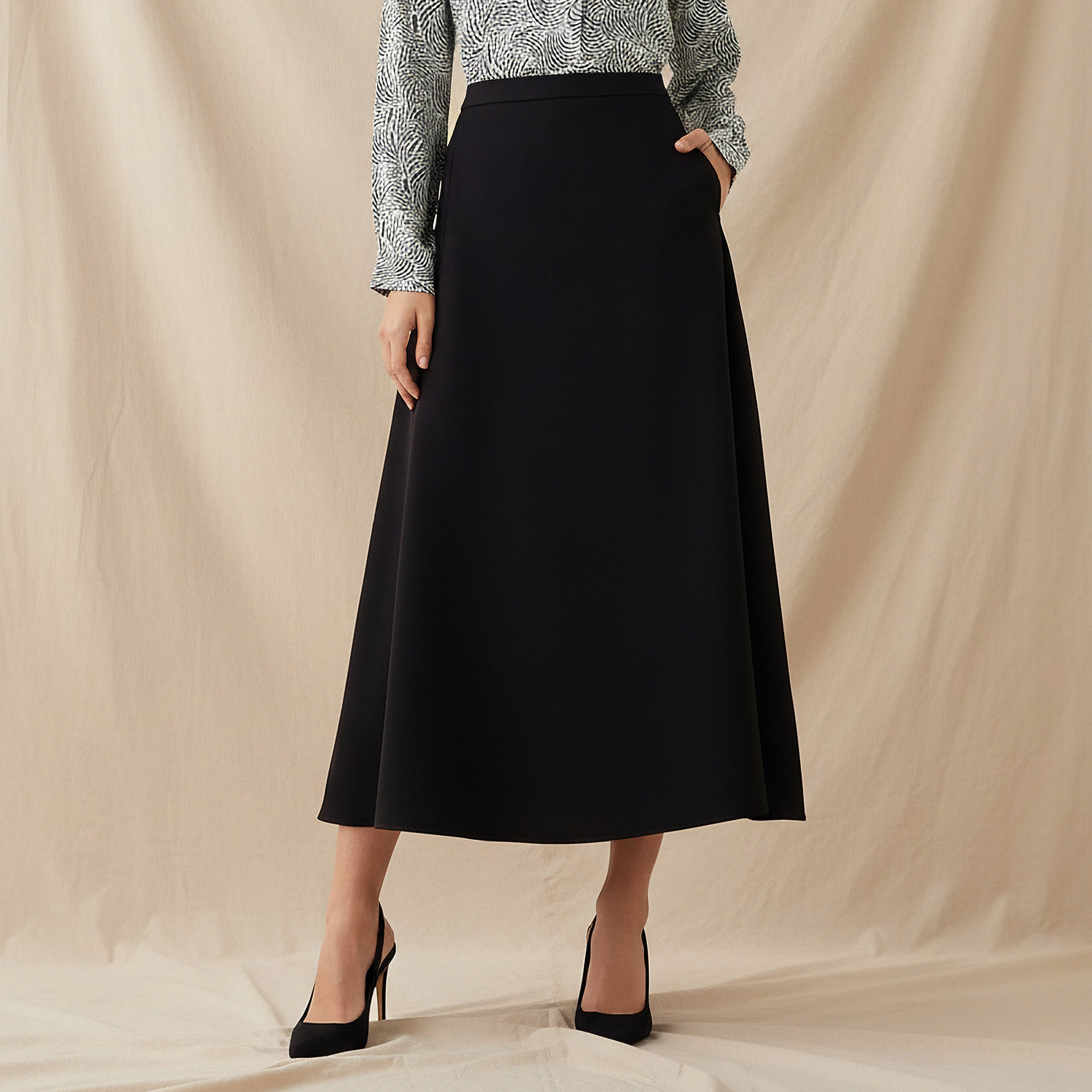 Maxi A-line Skirt with Pockets-women-clothing-bottoms-skirts-image-1