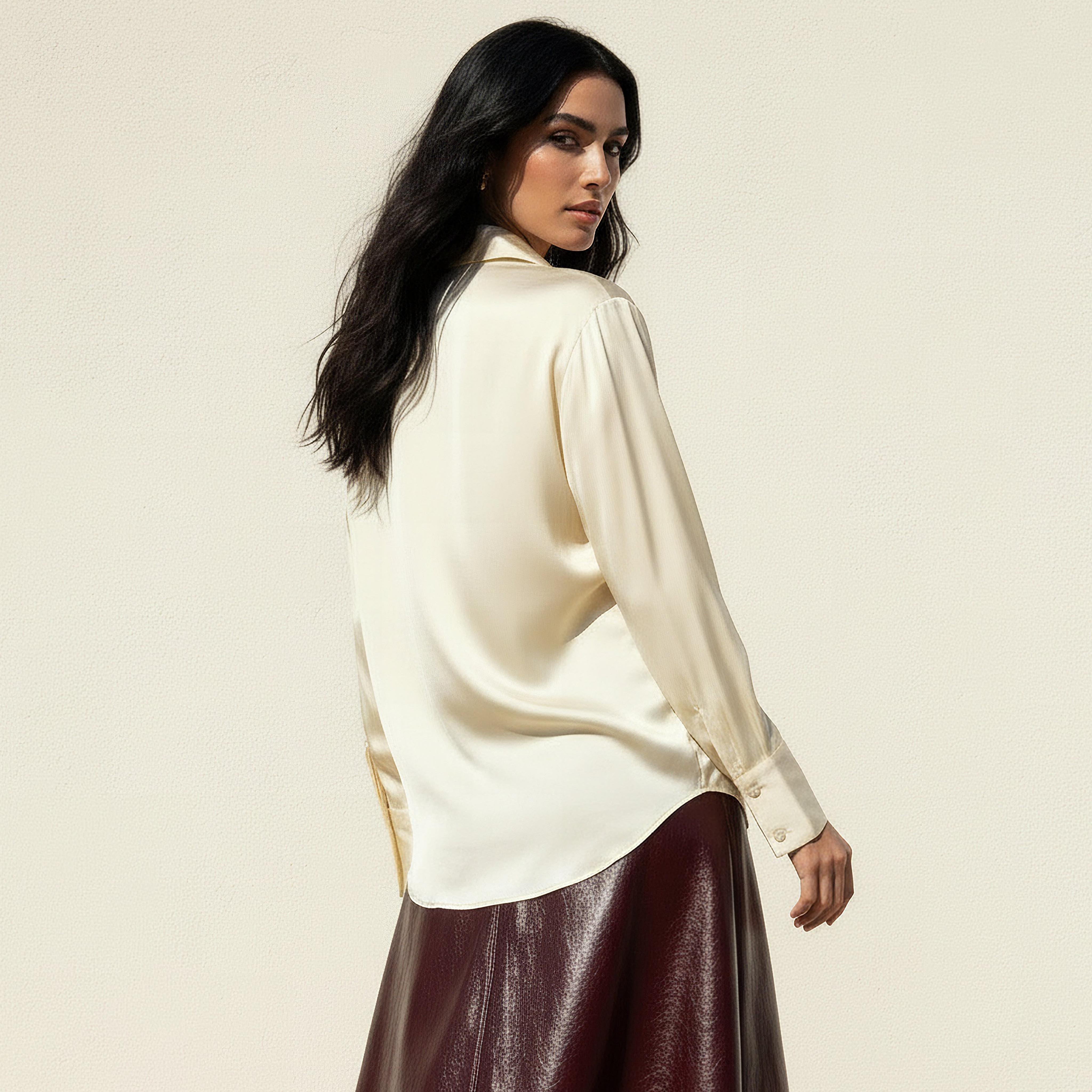 Satin Shirt with Long Sleeves-women-clothing-shirtsandblouses-shirts-image-4