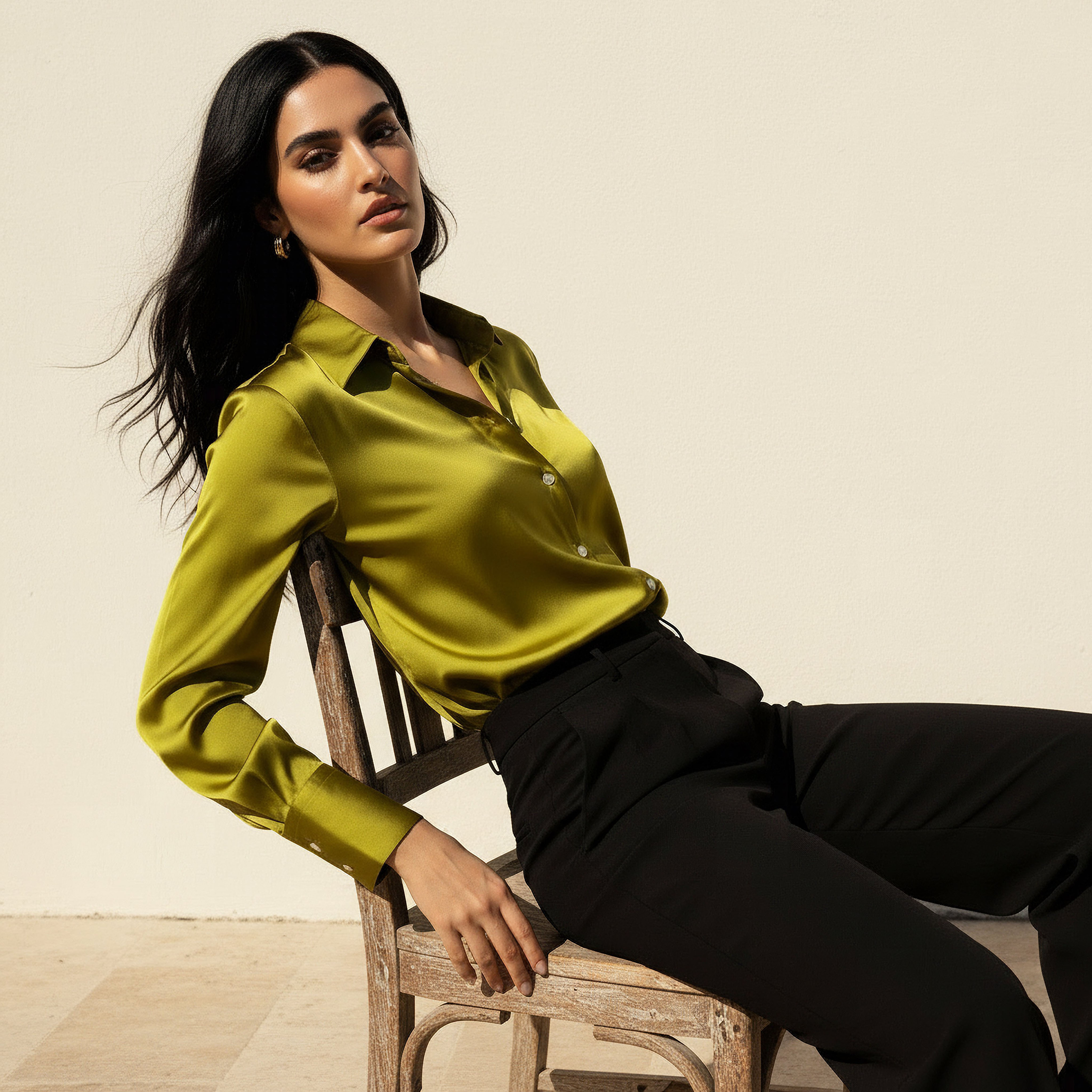 Satin Shirt with Long Sleeves-women-clothing-shirtsandblouses-shirts-image-5