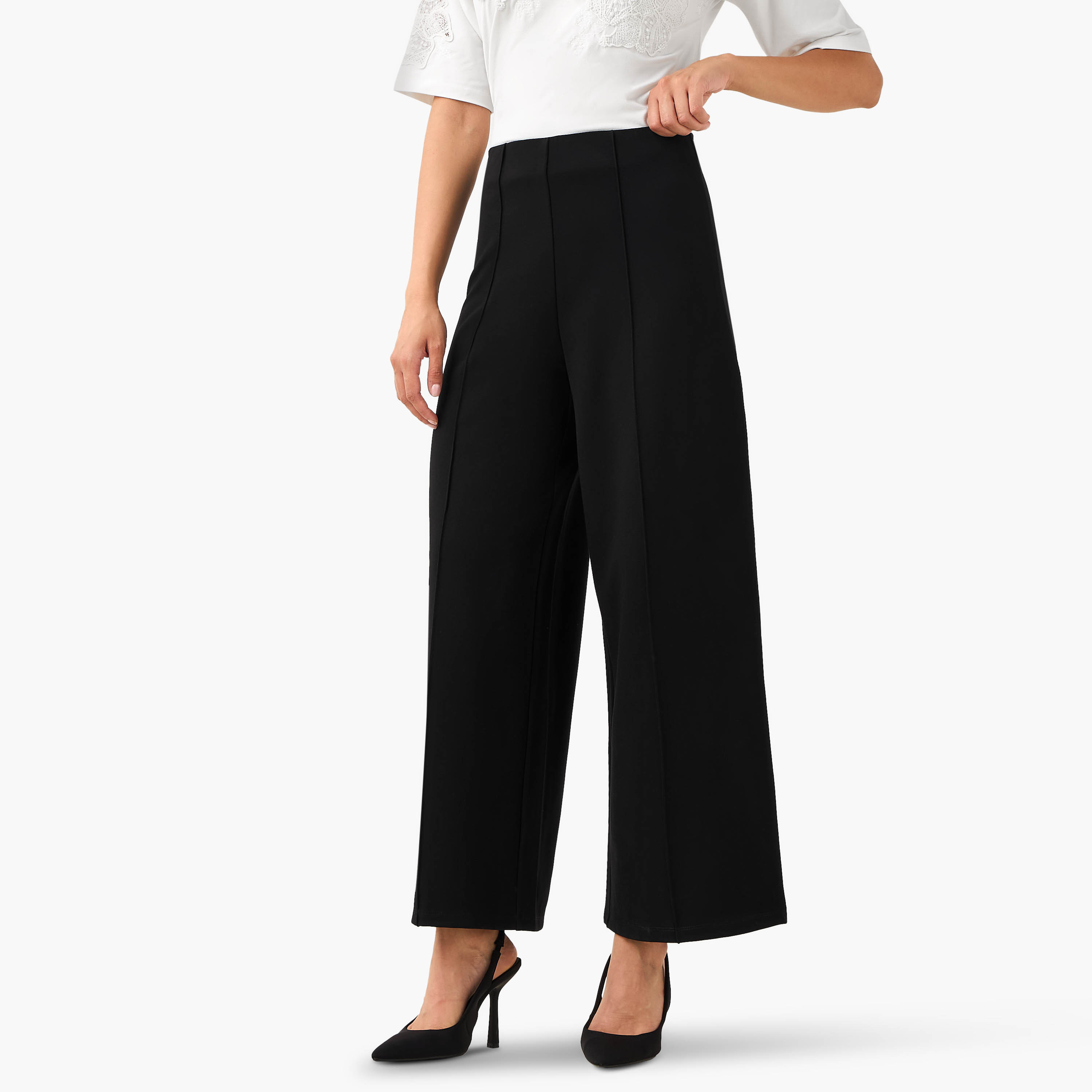 Full Pants with Wide Leg Design-women-clothing-bottoms-trousers-image-2