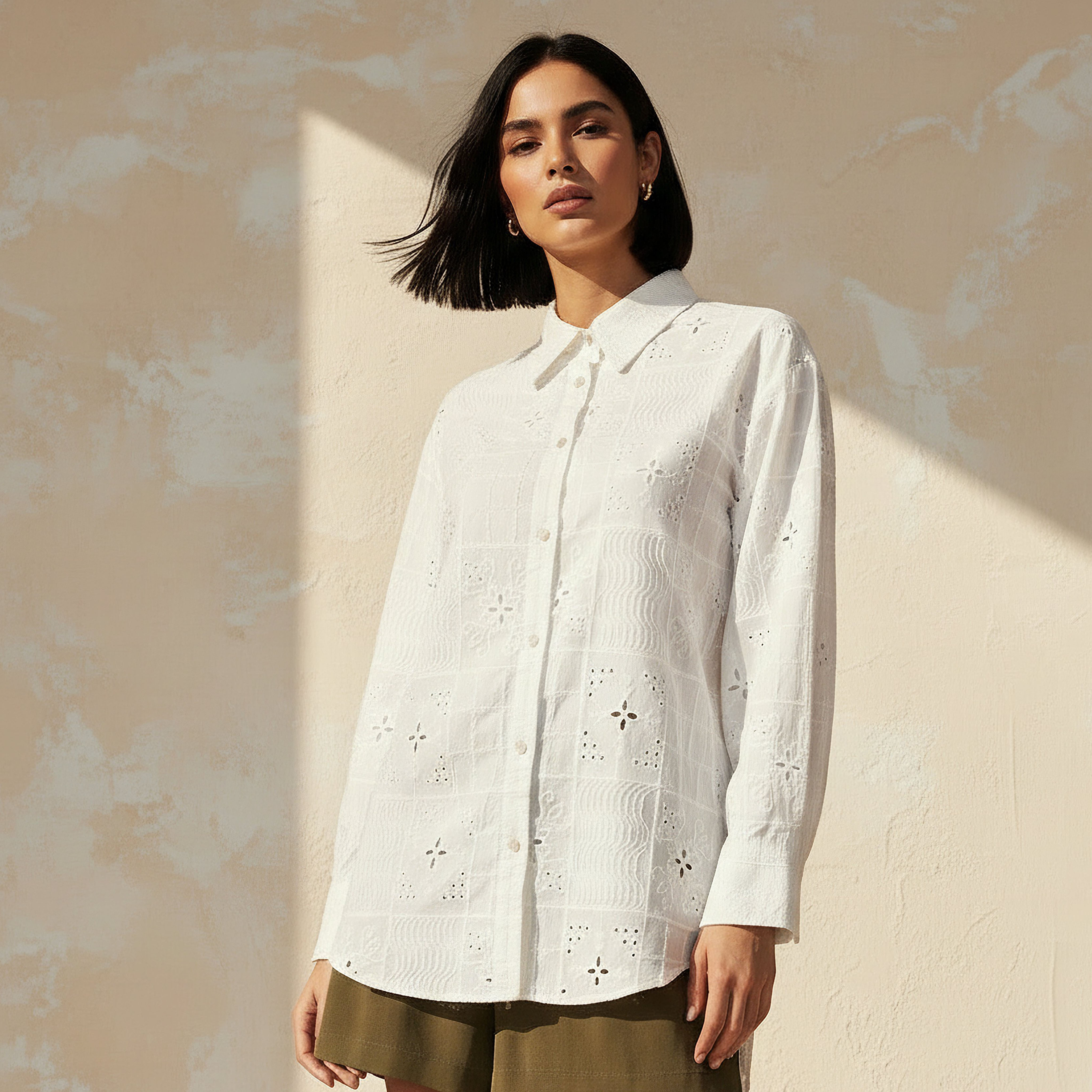 Shirt with Embroidery-women-clothing-shirtsandblouses-shirts-image-1