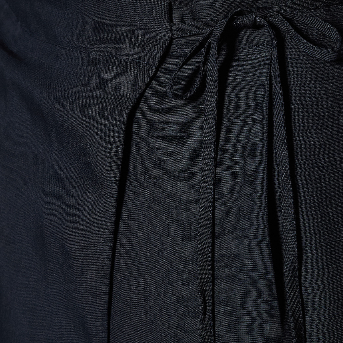 Relaxed Fit Tie-Up Detail Linen Blend Pants-women-clothing-coordsets-image-2