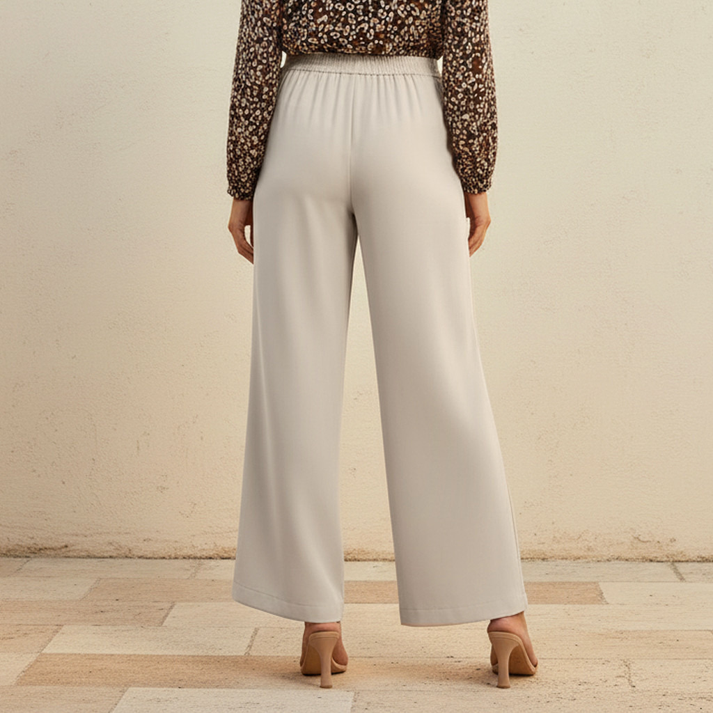 Straight Fit Elasticated Waist Pants-women-clothing-bottoms-trousers-image-4