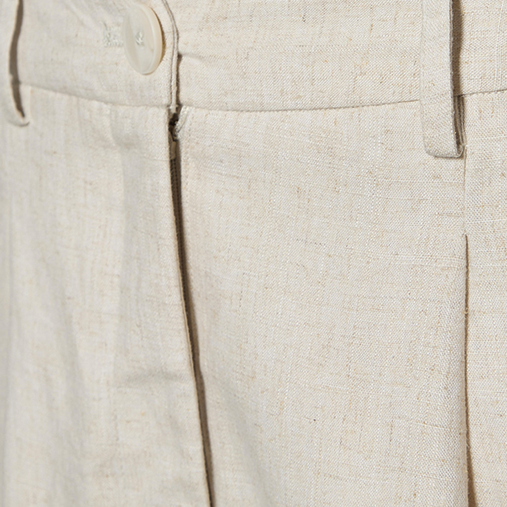 بنطلون مزيج الكتان بقصة مستقيمة من سبلاش سمارت-women-clothing-trousers-image-4