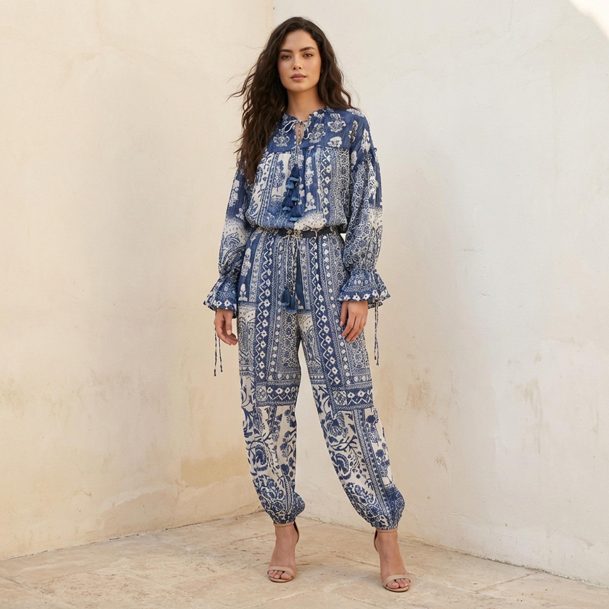 Regular Fit Printed Harem Pants-women-clothing-bottoms-trousers-image-3