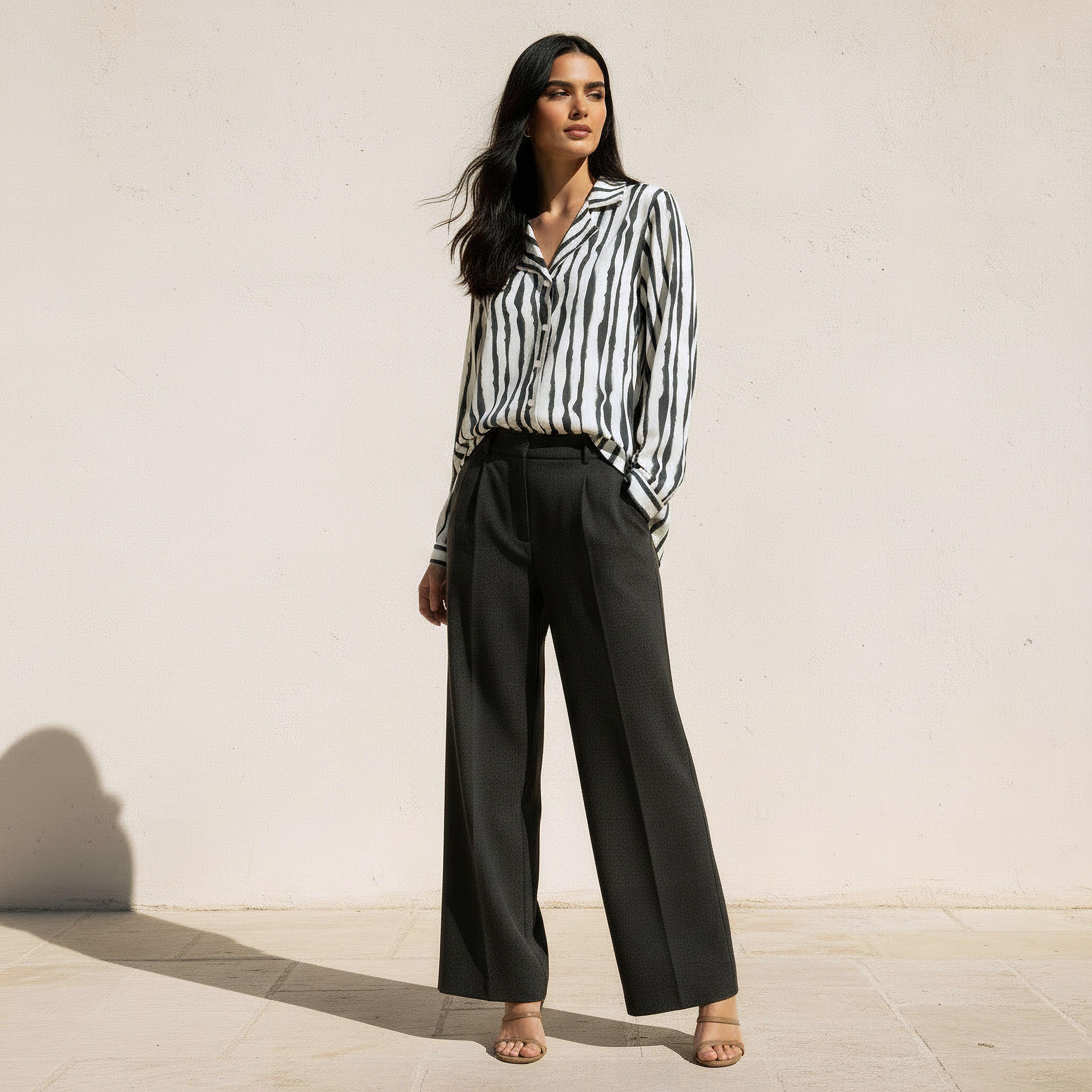 Relaxed Fit Shirt with Notch Collar-women-clothing-shirtsandblouses-shirts-image-3