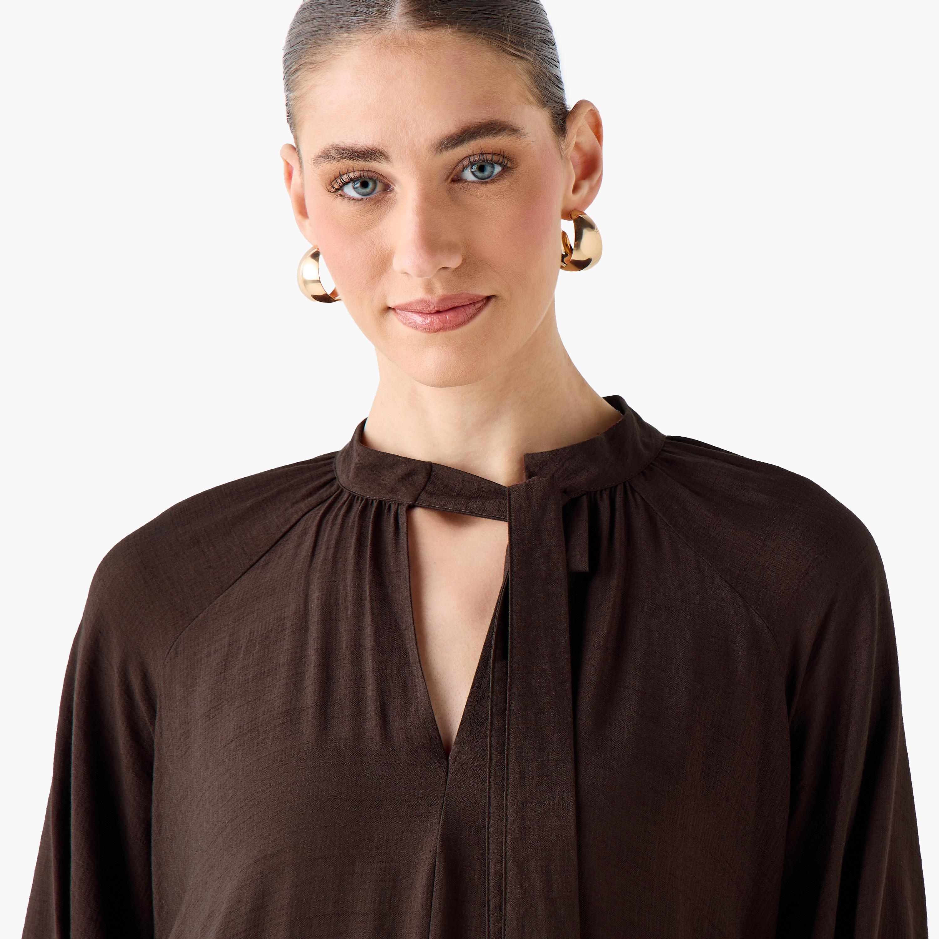 Asymmetric Dress with Neck Tie-Up-women-clothing-dresses-image-5