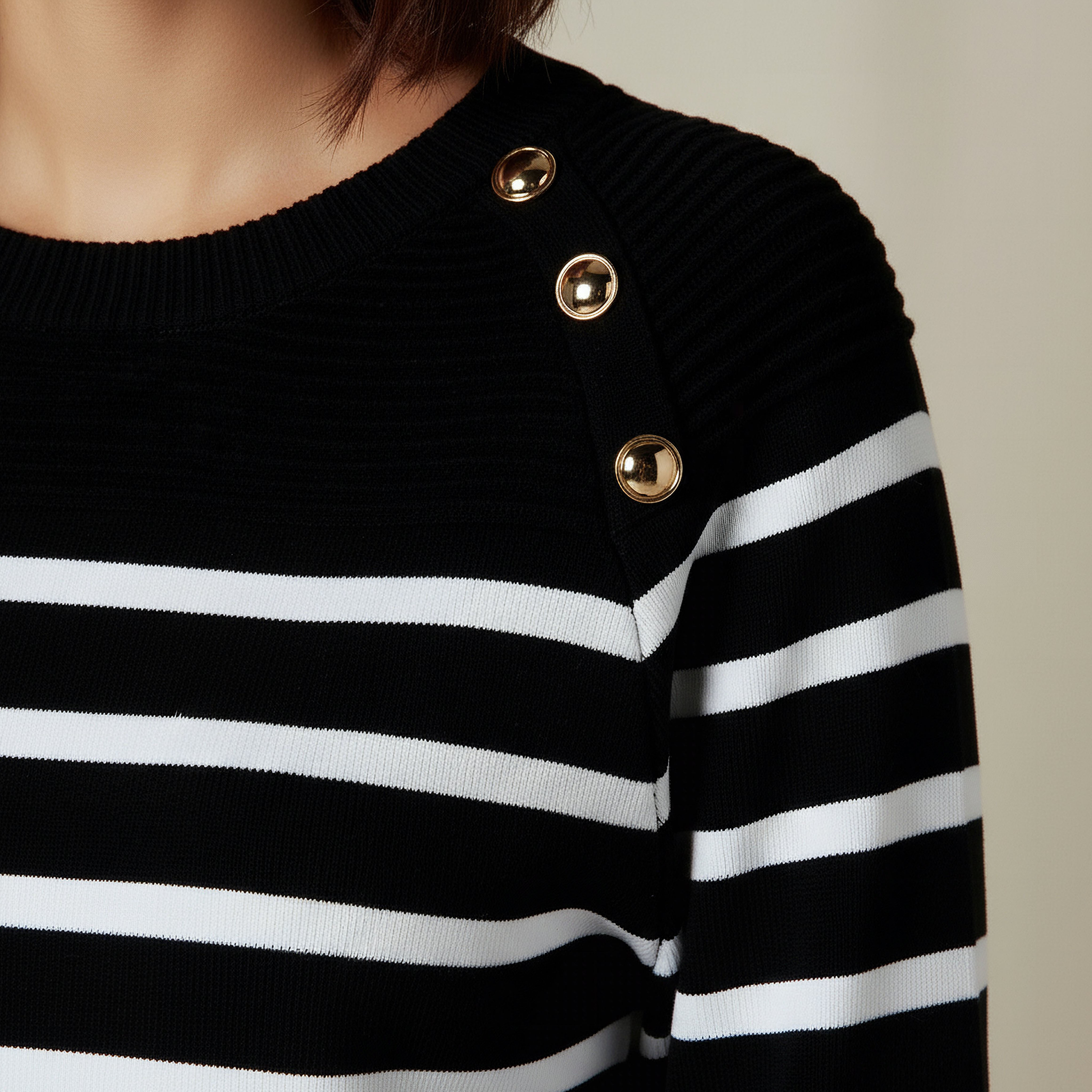 Regular Fit Top with Stripes-women-clothing-tshirts-image-4