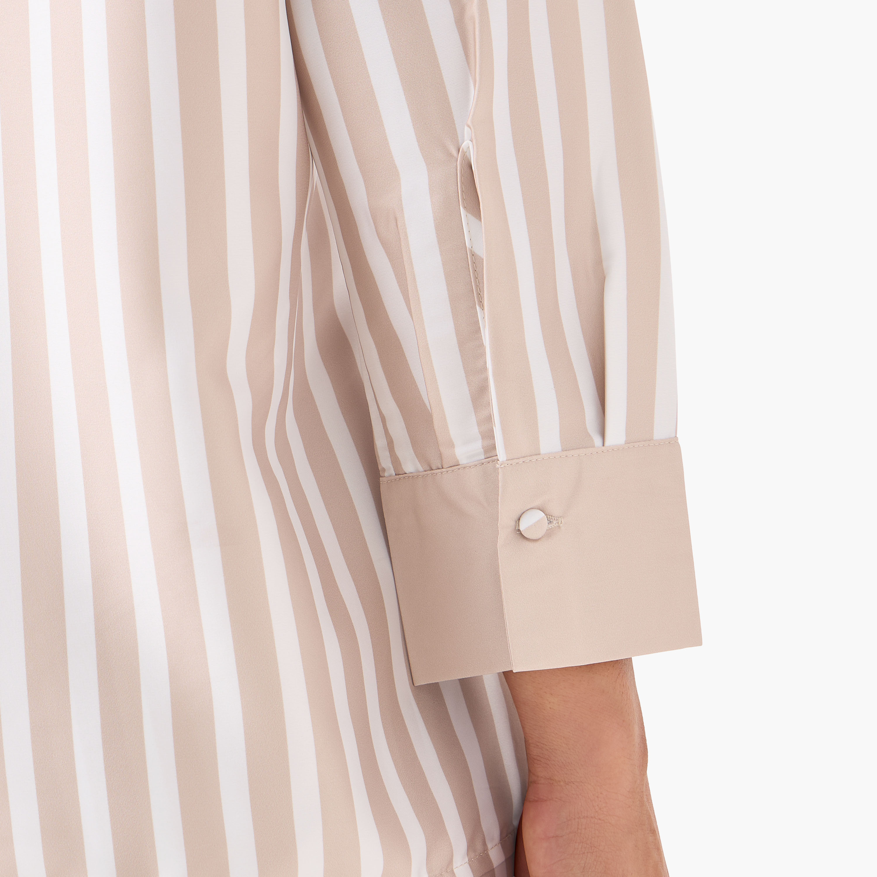 Relaxed Fit Shirt with Stripes and Contrast Collar-women-clothing-shirtsandblouses-shirts-image-6