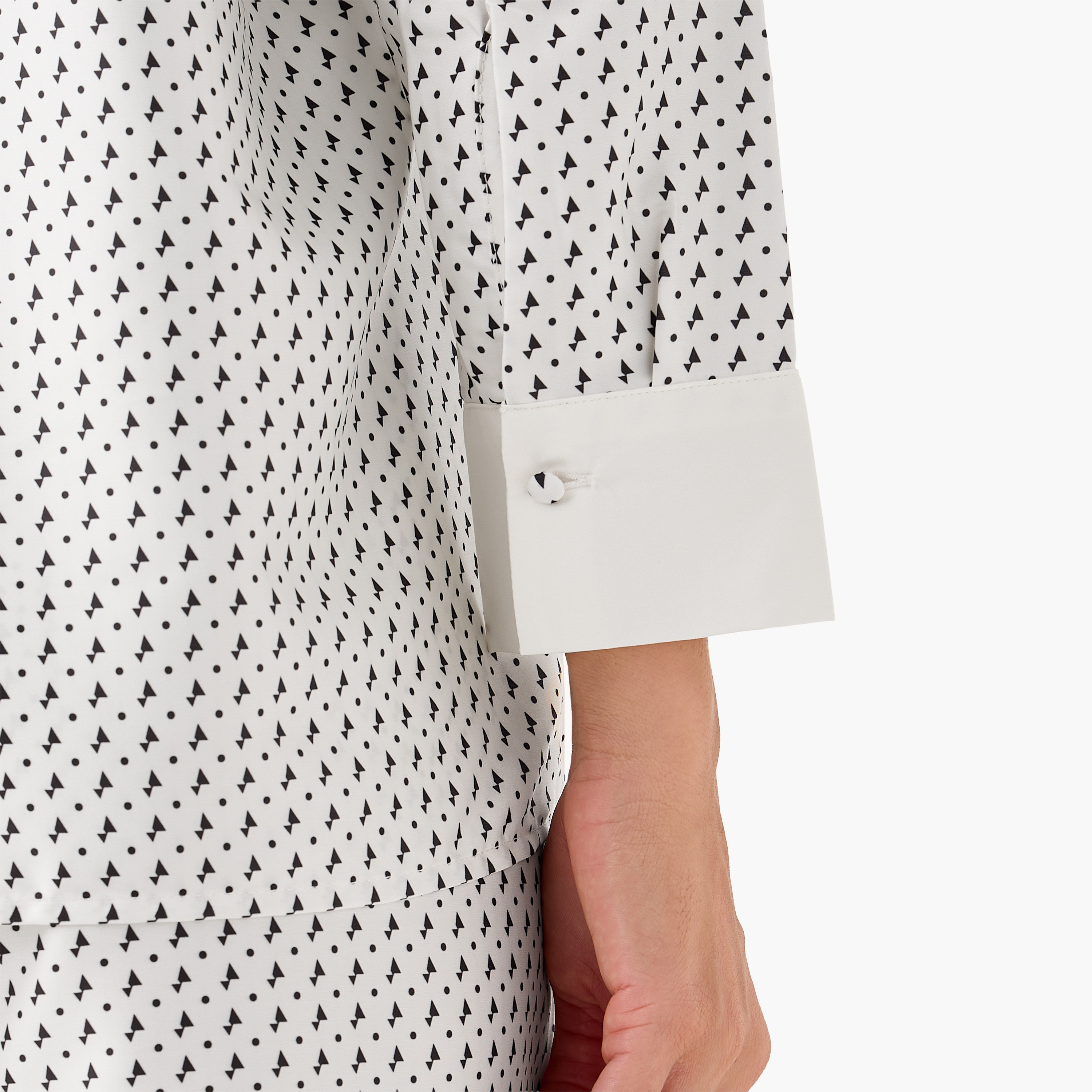 Relaxed Fit Printed Shirt with Contrast Collar-women-clothing-shirtsandblouses-shirts-image-5