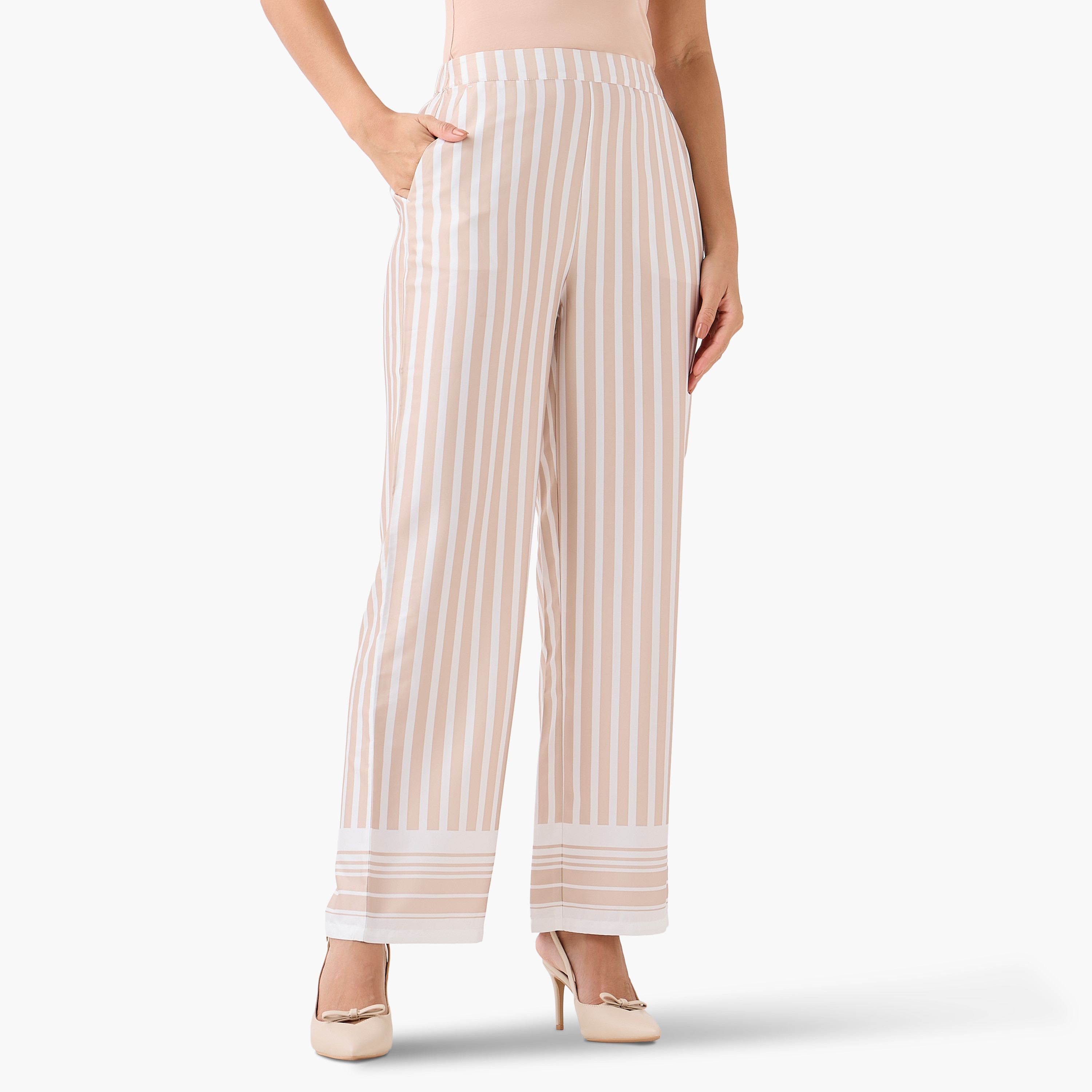 Relaxed Fit Striped Pants-women-clothing-coordsets-image-1