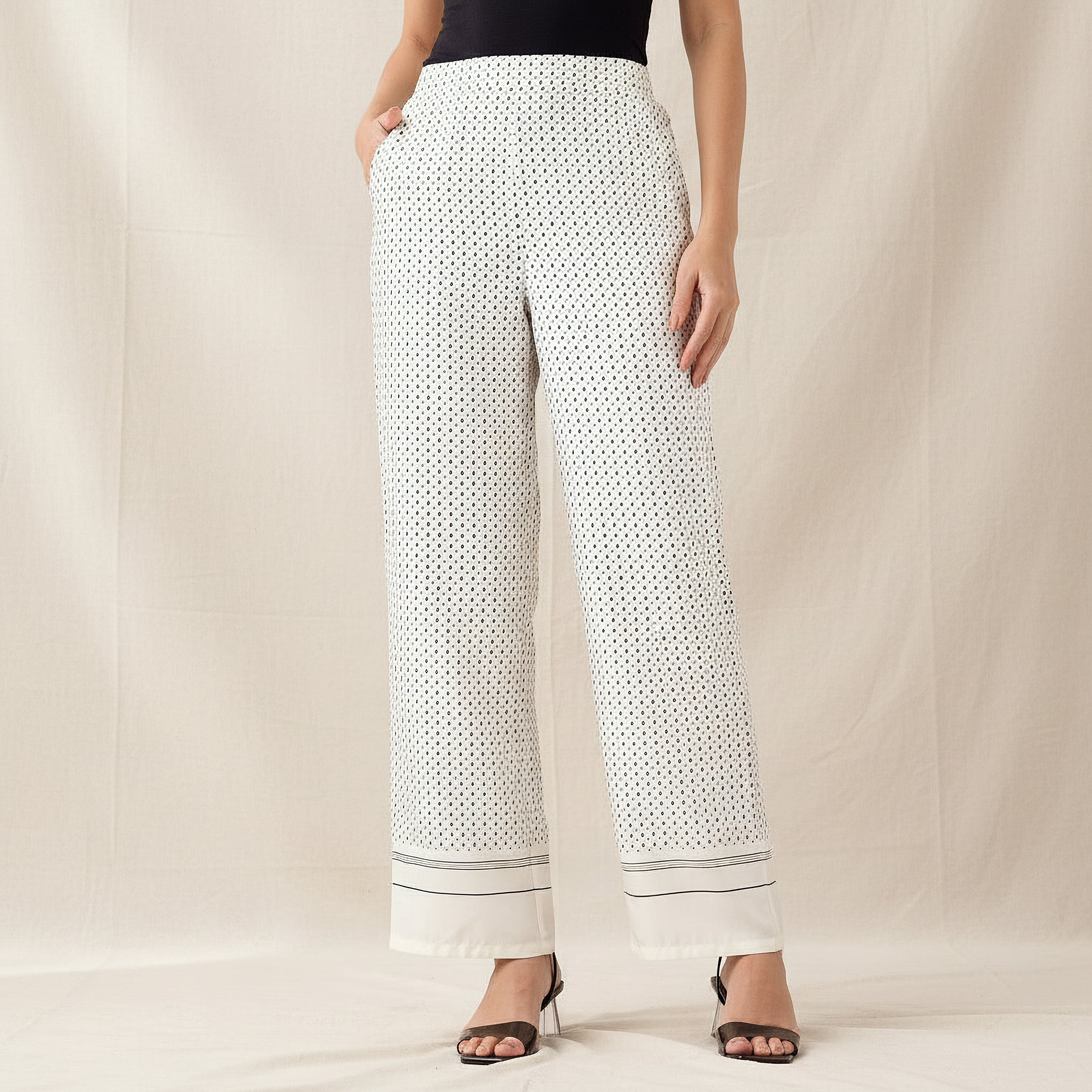 Relaxed Fit Printed Pants-women-clothing-coordsets-image-1