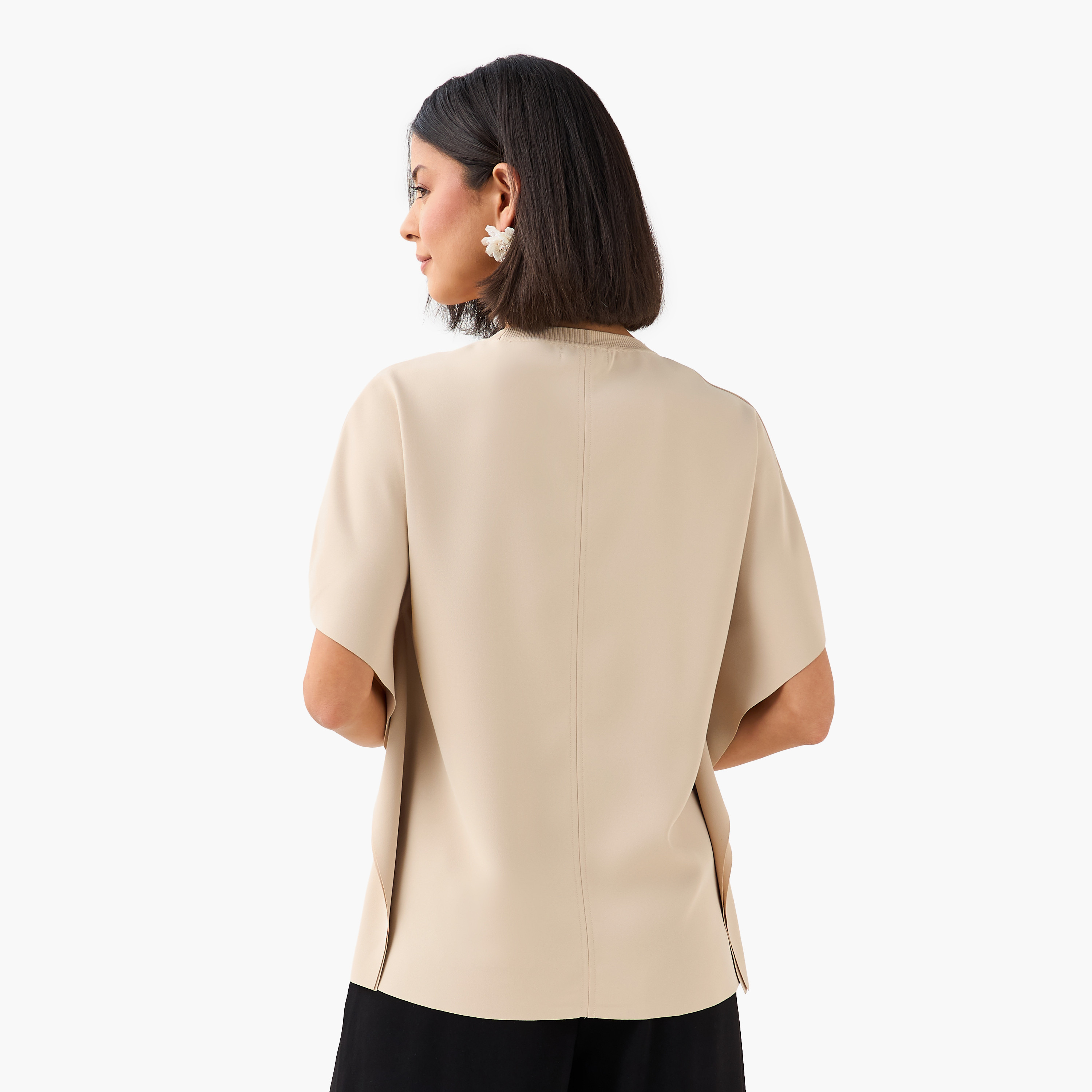 Kimono Sleeves Top with Cutout Detail-women-clothing-shirtsandblouses-blouses-image-4