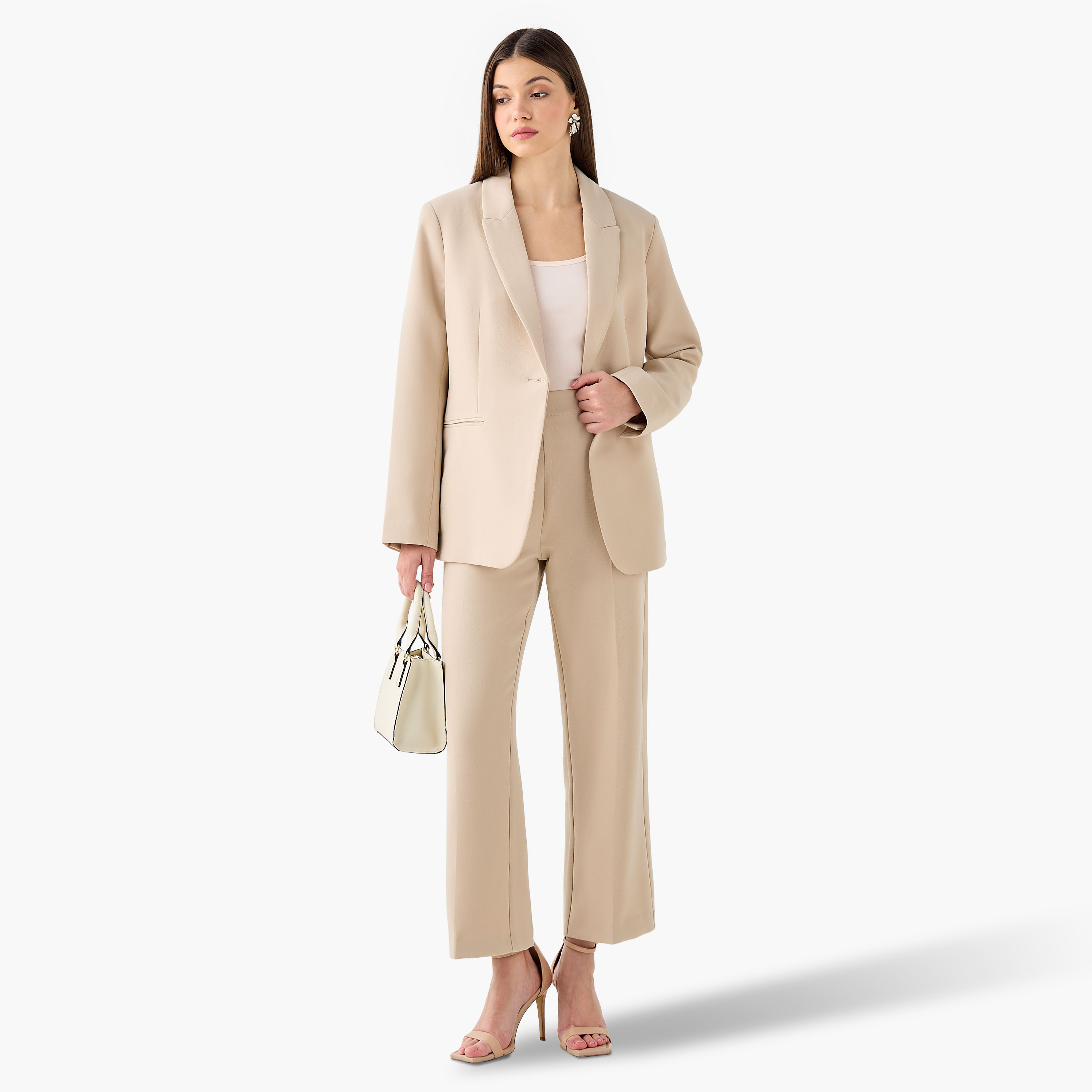 بليزر عادي بزر واحد وياقة مطوية-women-clothing-coatsandjackets-blazers-image-4