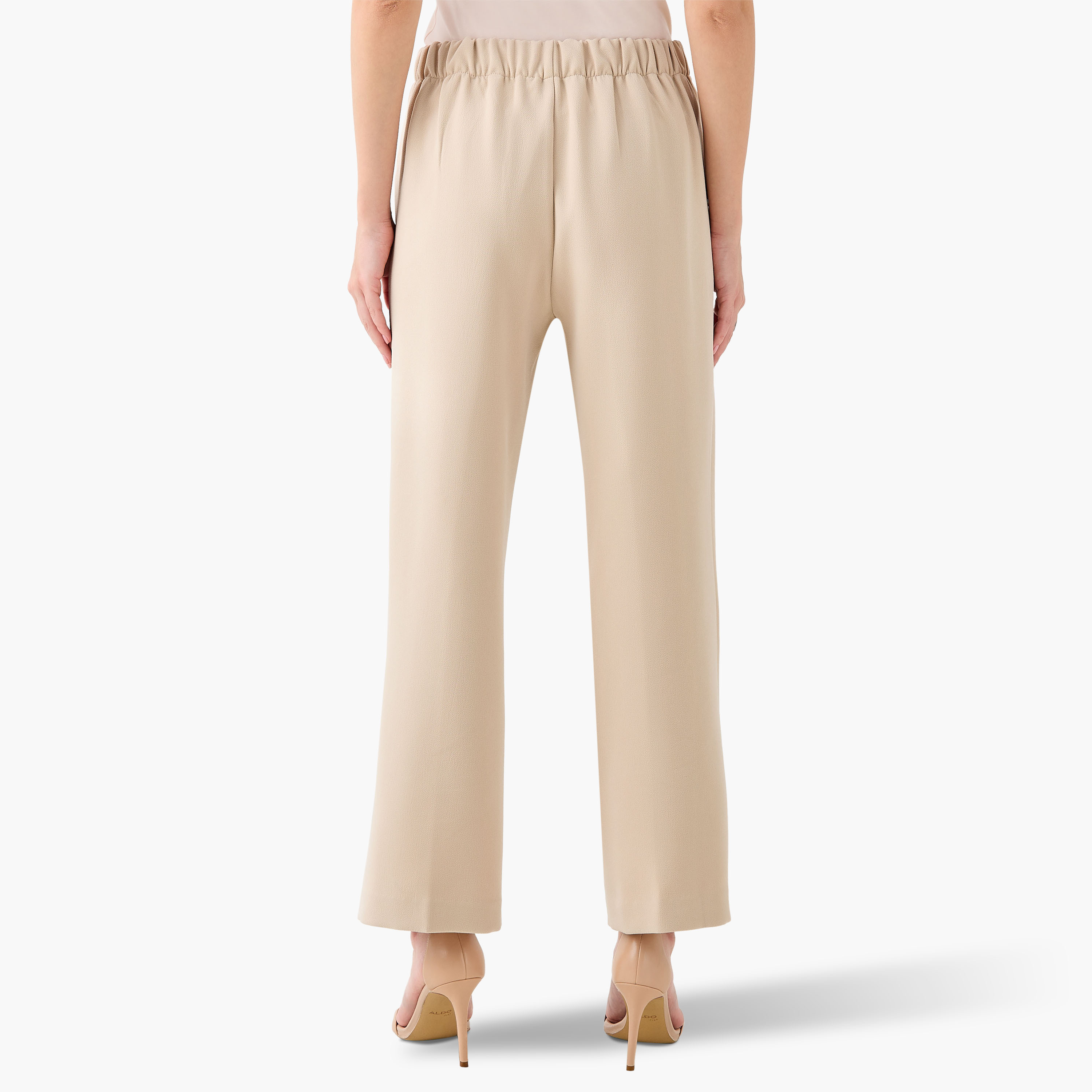 Regular Fit Flexi Waist Trousers-women-clothing-coordsets-image-3