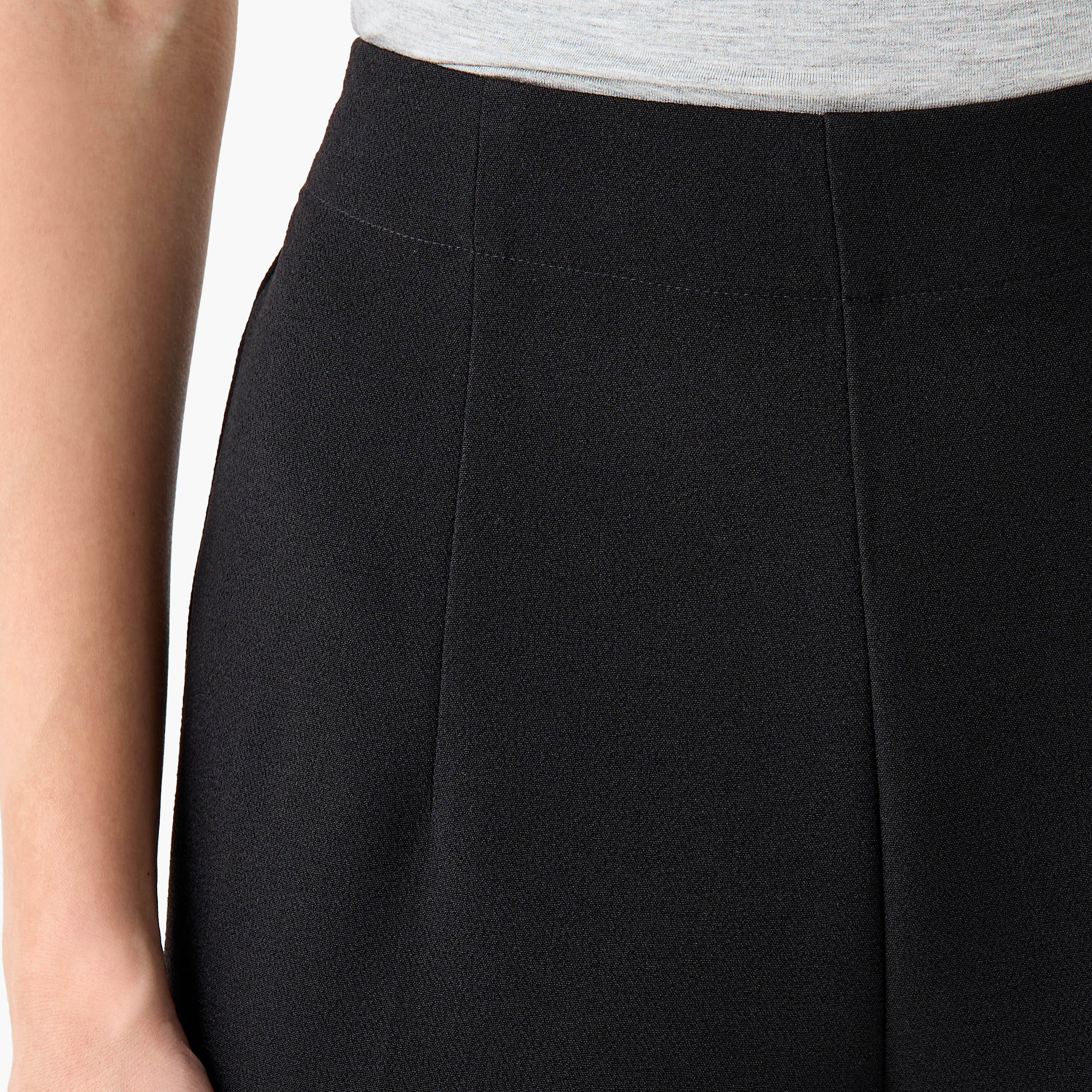 بنطلون بقصة عادية وخصر مرن-women-clothing-bottoms-trousers-image-4